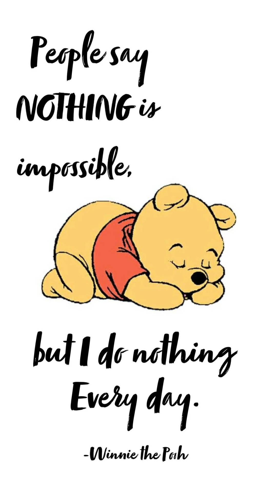 Download Winnie The Pooh Quotes About Laziness Wallpaper