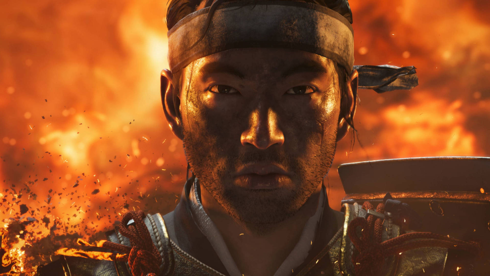 Download Close Up Jin Sakai Ghost Of Tsushima Wallpaper
