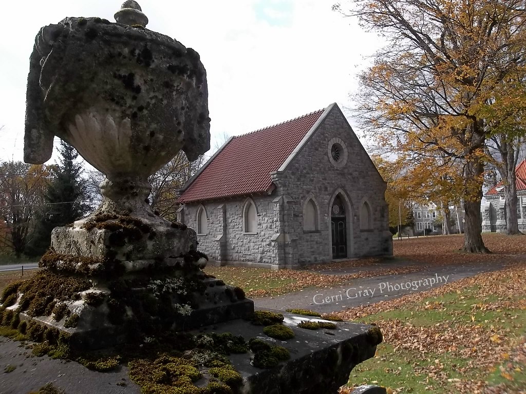 Autumn in Rome Cemetery. Rome, New York
