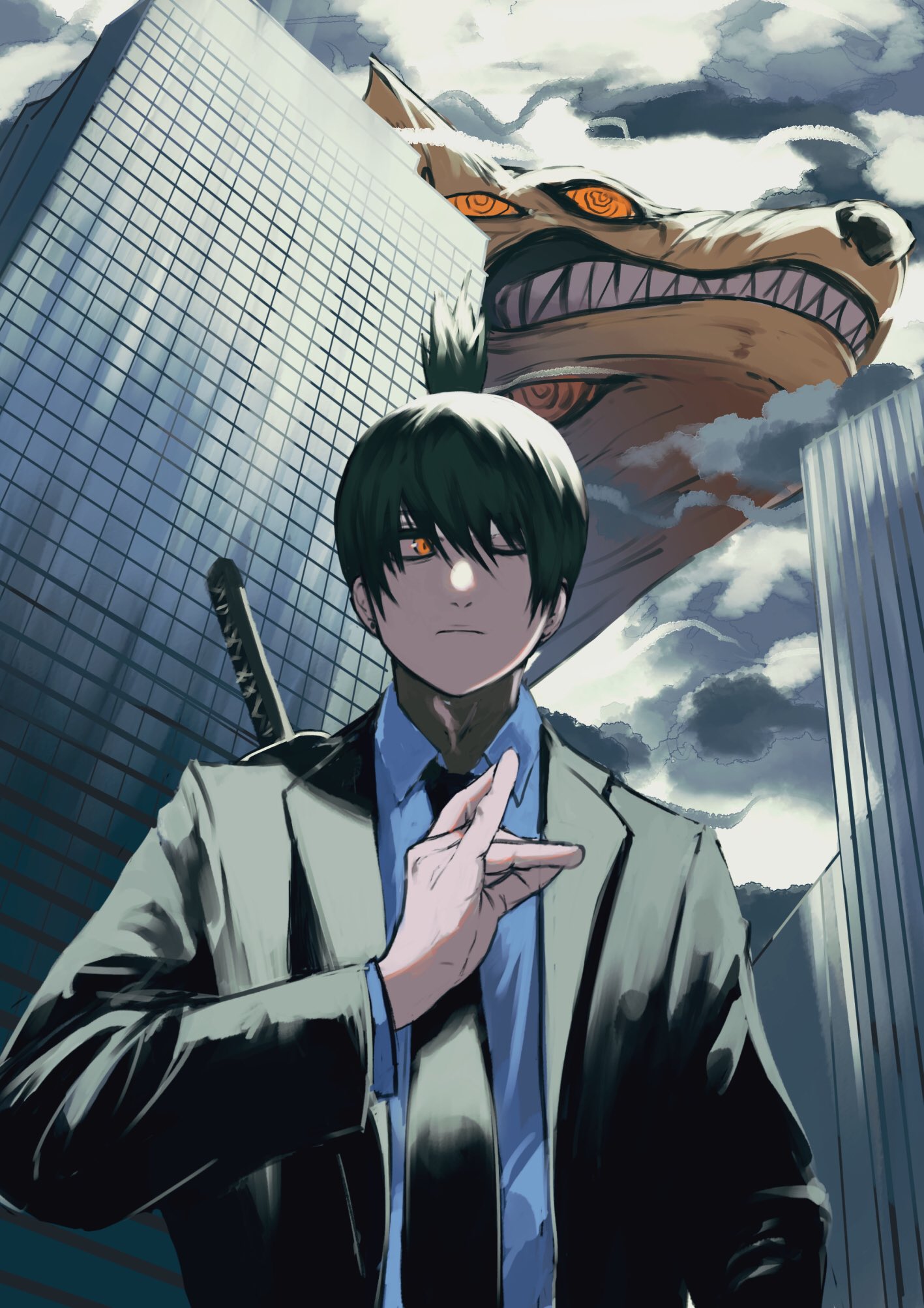 THE ART OF VIDEO GAMES Twitterissä: Illustration. Chainsaw Man Hayakawa Artist