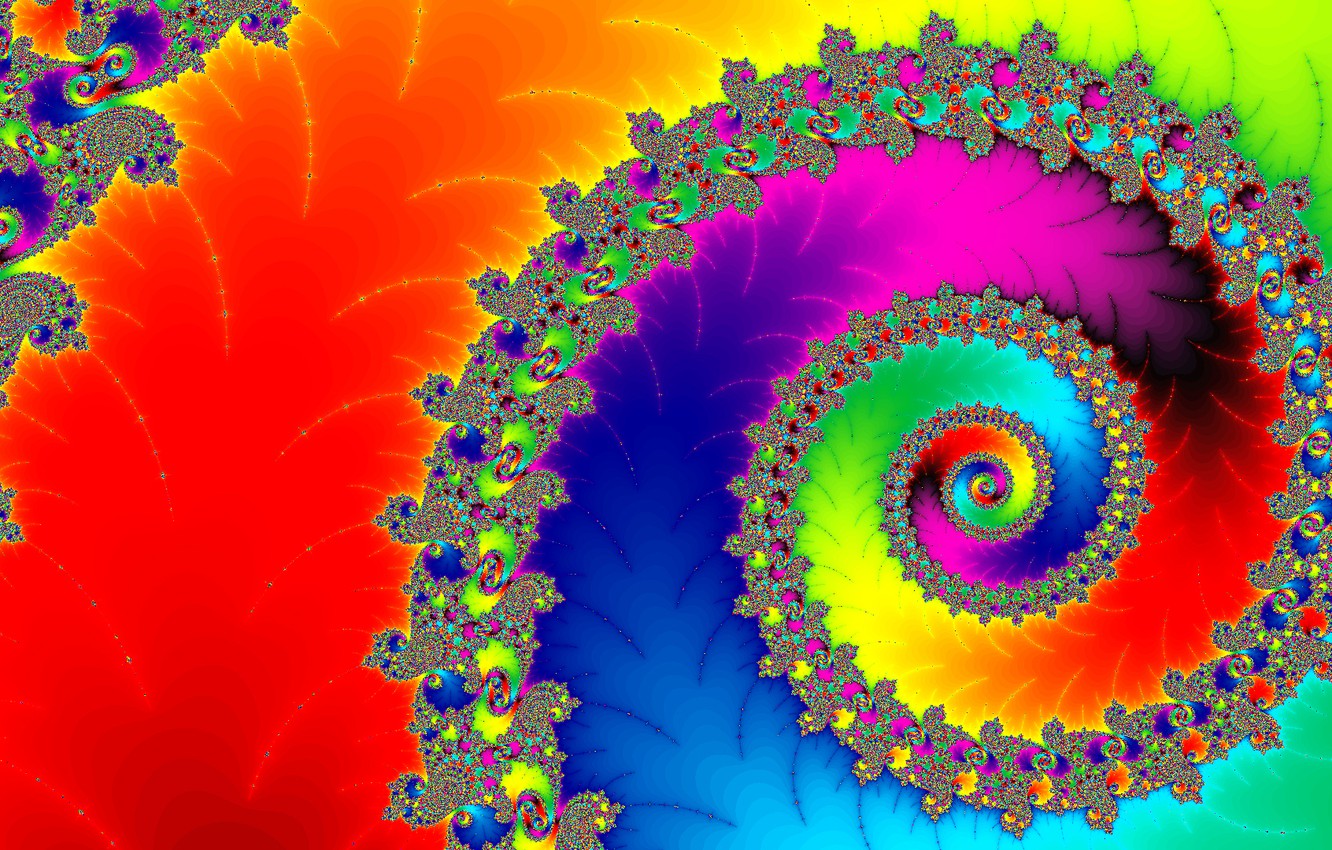 Wallpaper light, pattern, color, rainbow, spiral image for desktop, section абстракции