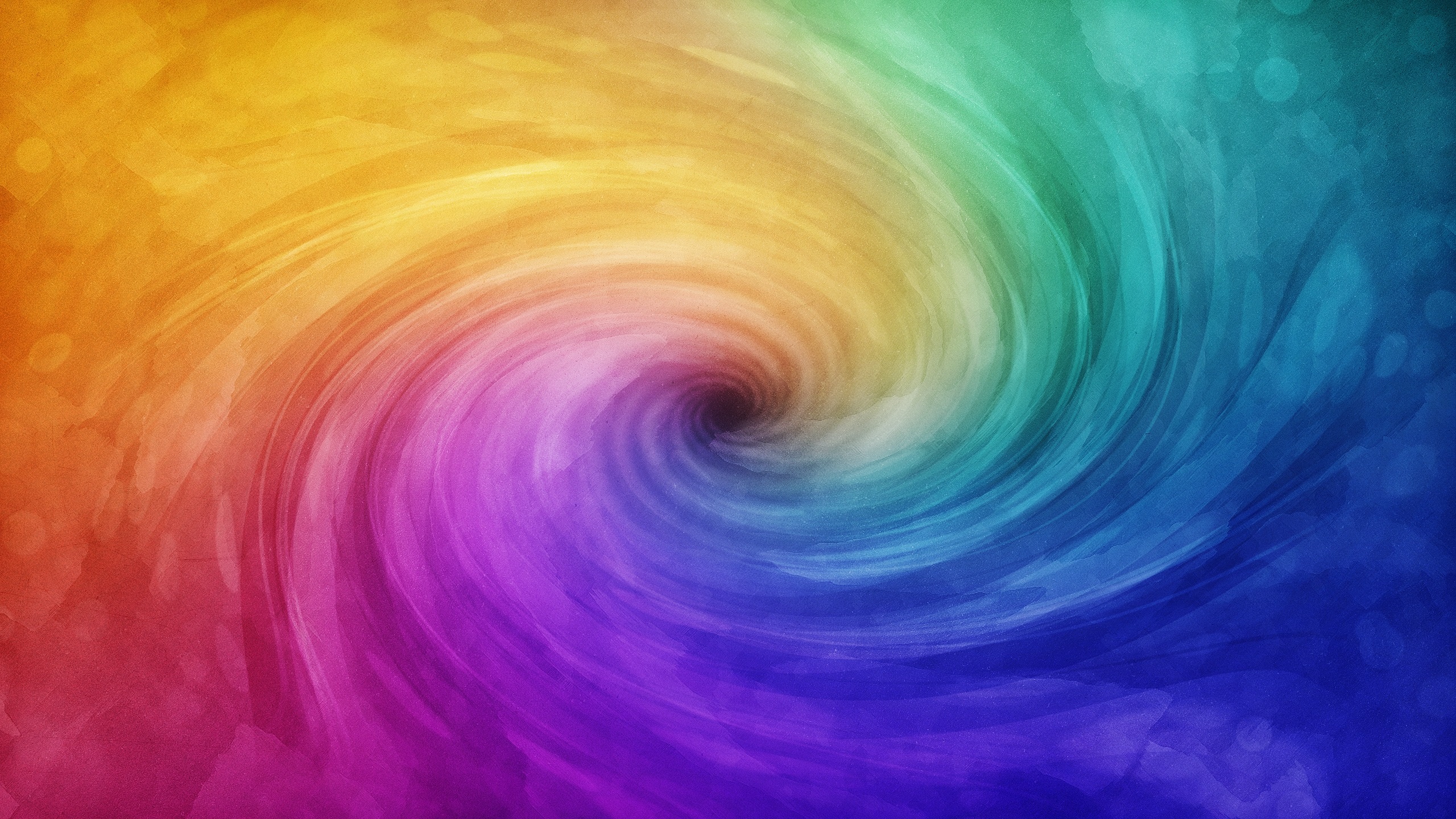 Wallpaper Rainbow spiral 2560x1440 QHD Picture, Image