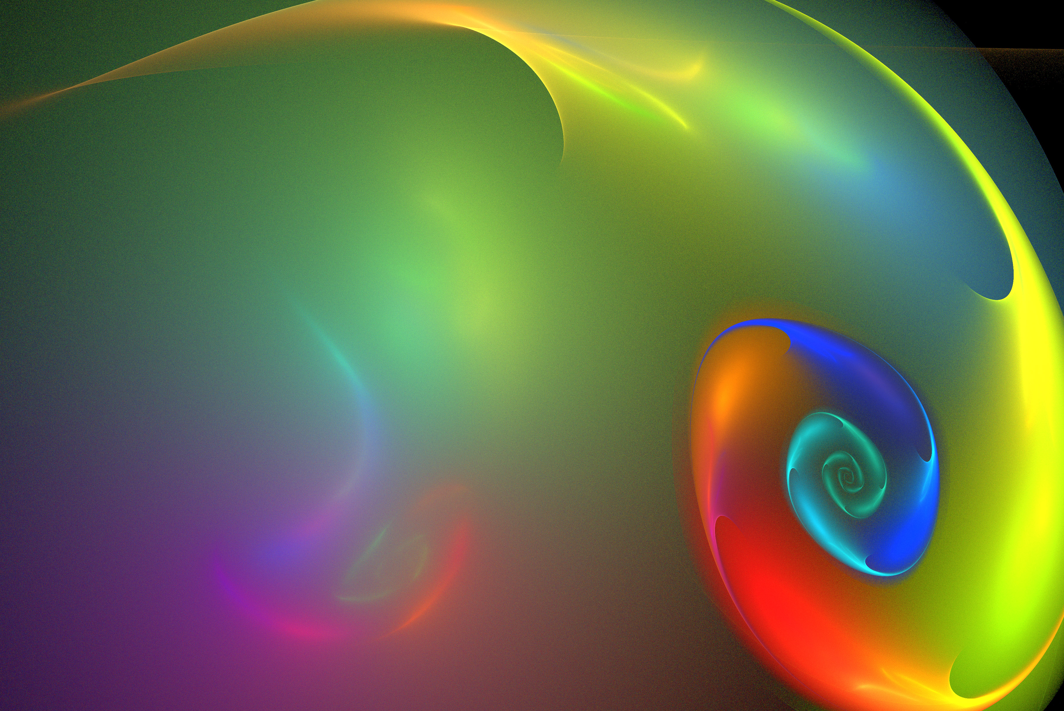Free image of rainbow spiral