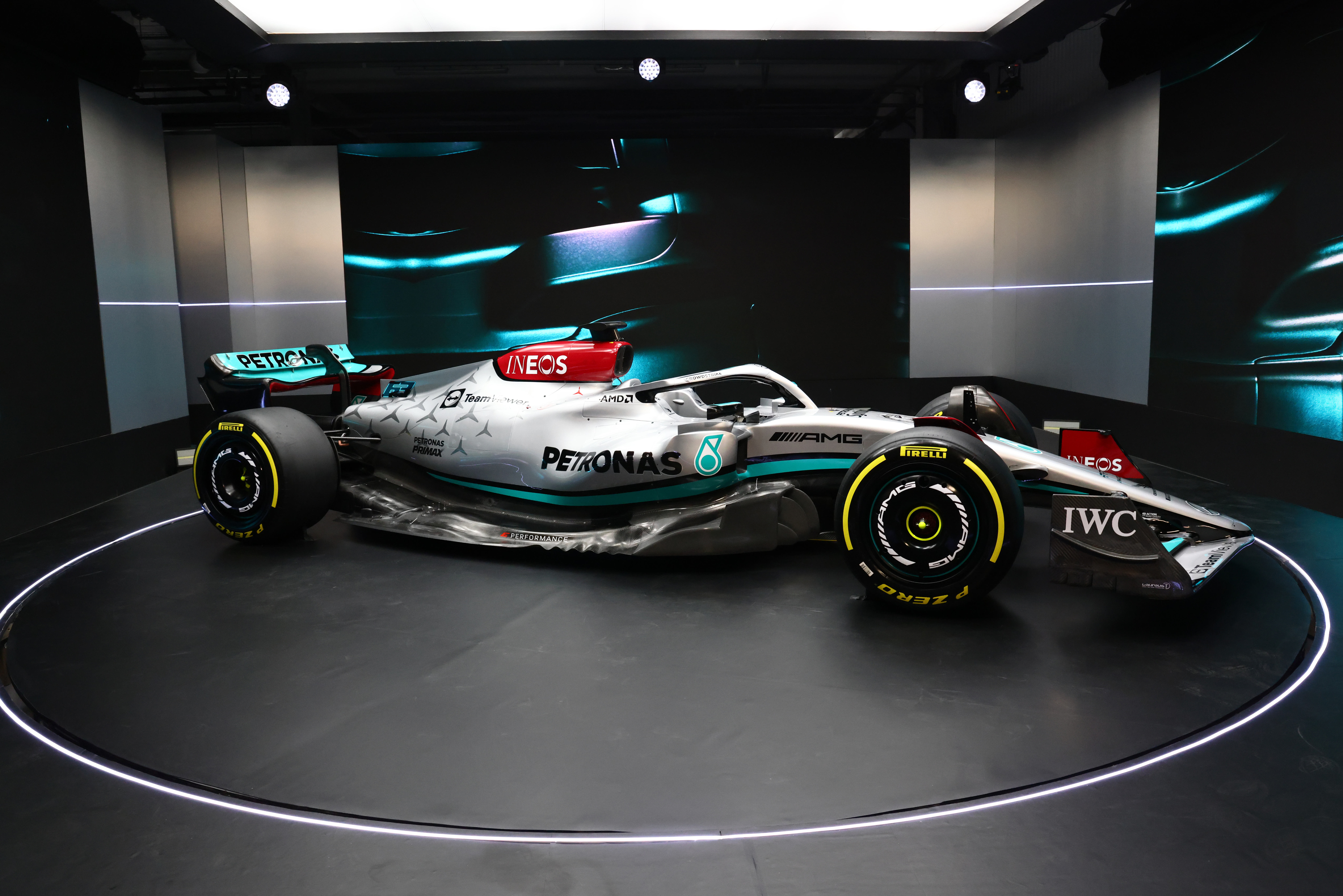 2022 Mercedes W13 F1 car launch photo