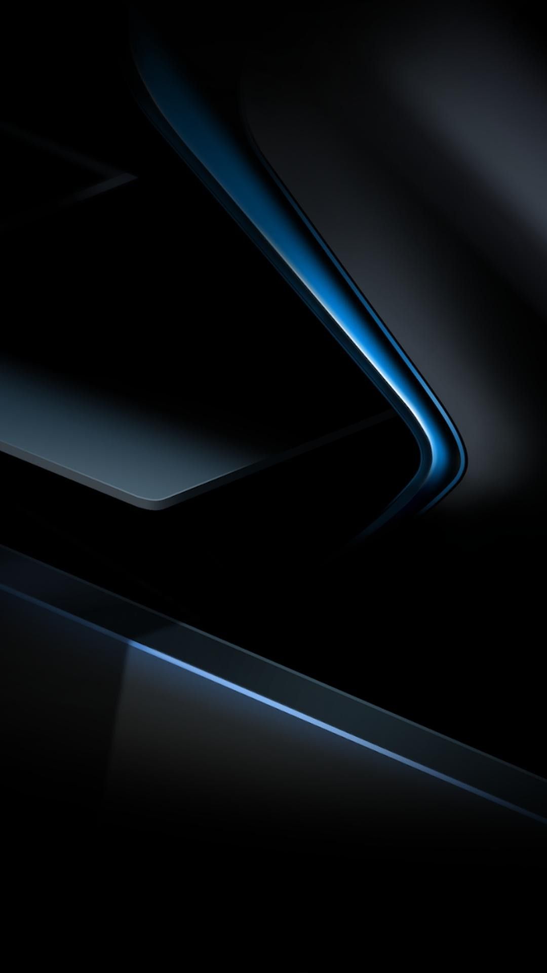 Blue metalic. HD phone wallpaper, Black HD wallpaper, Black and blue wallpaper