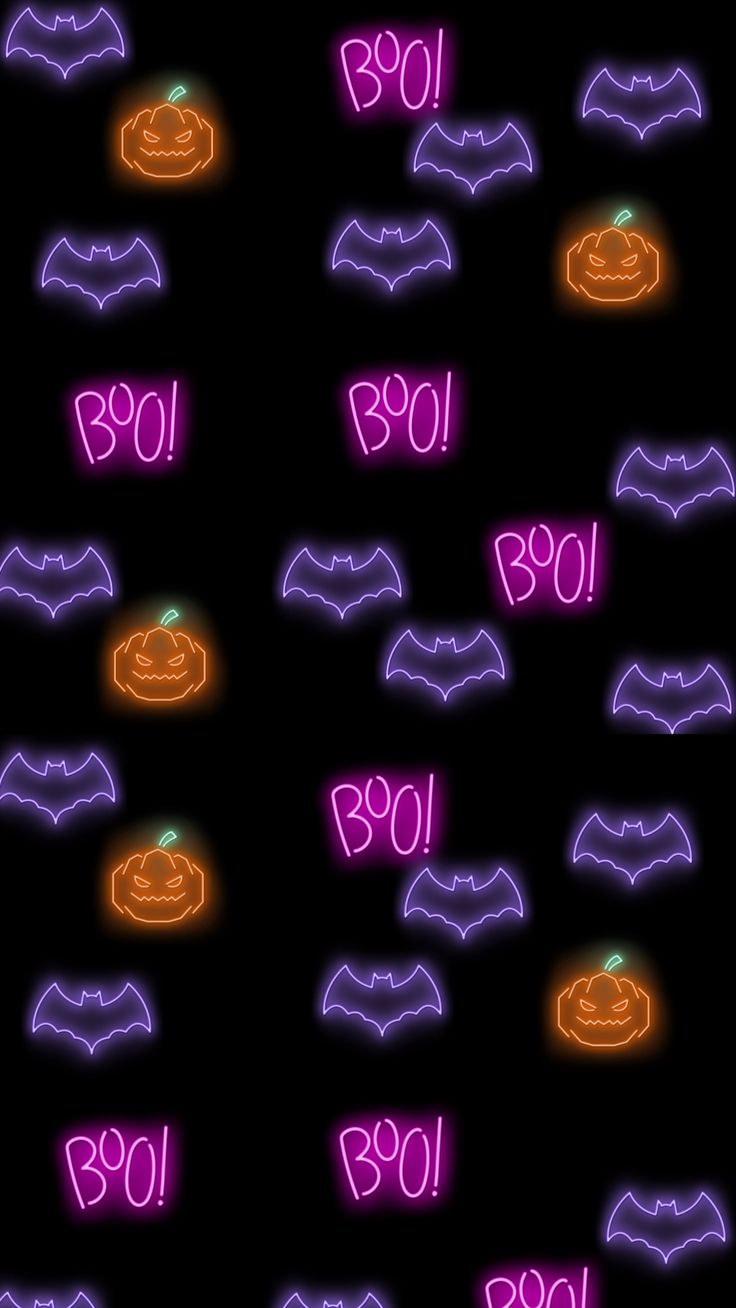 Neon Halloween Wallpaper. Halloween wallpaper iphone background, Halloween wallpaper cute, Halloween wallpaper iphone