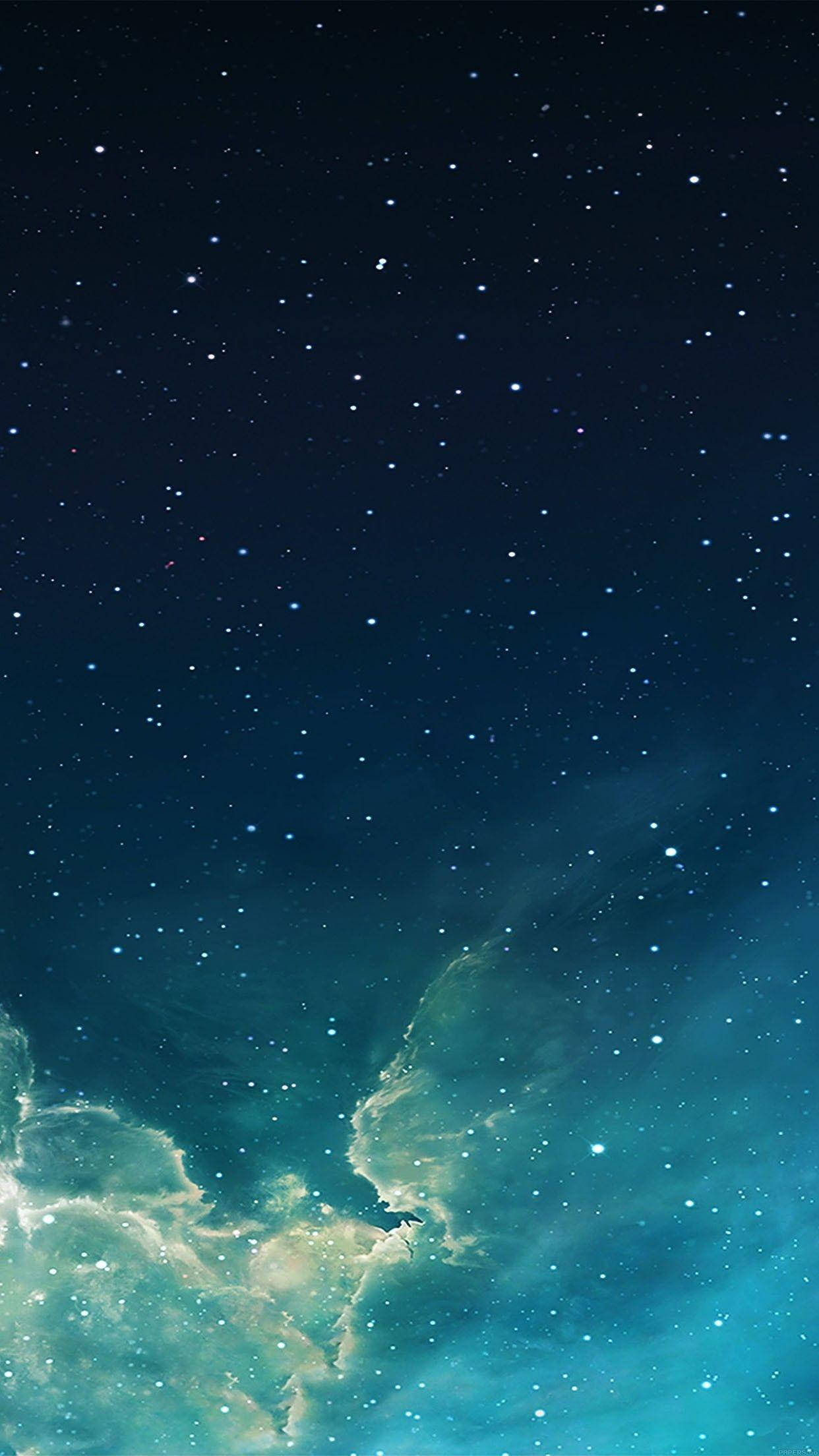 Download Blue Lit Sky Galaxy IPhone Wallpaper