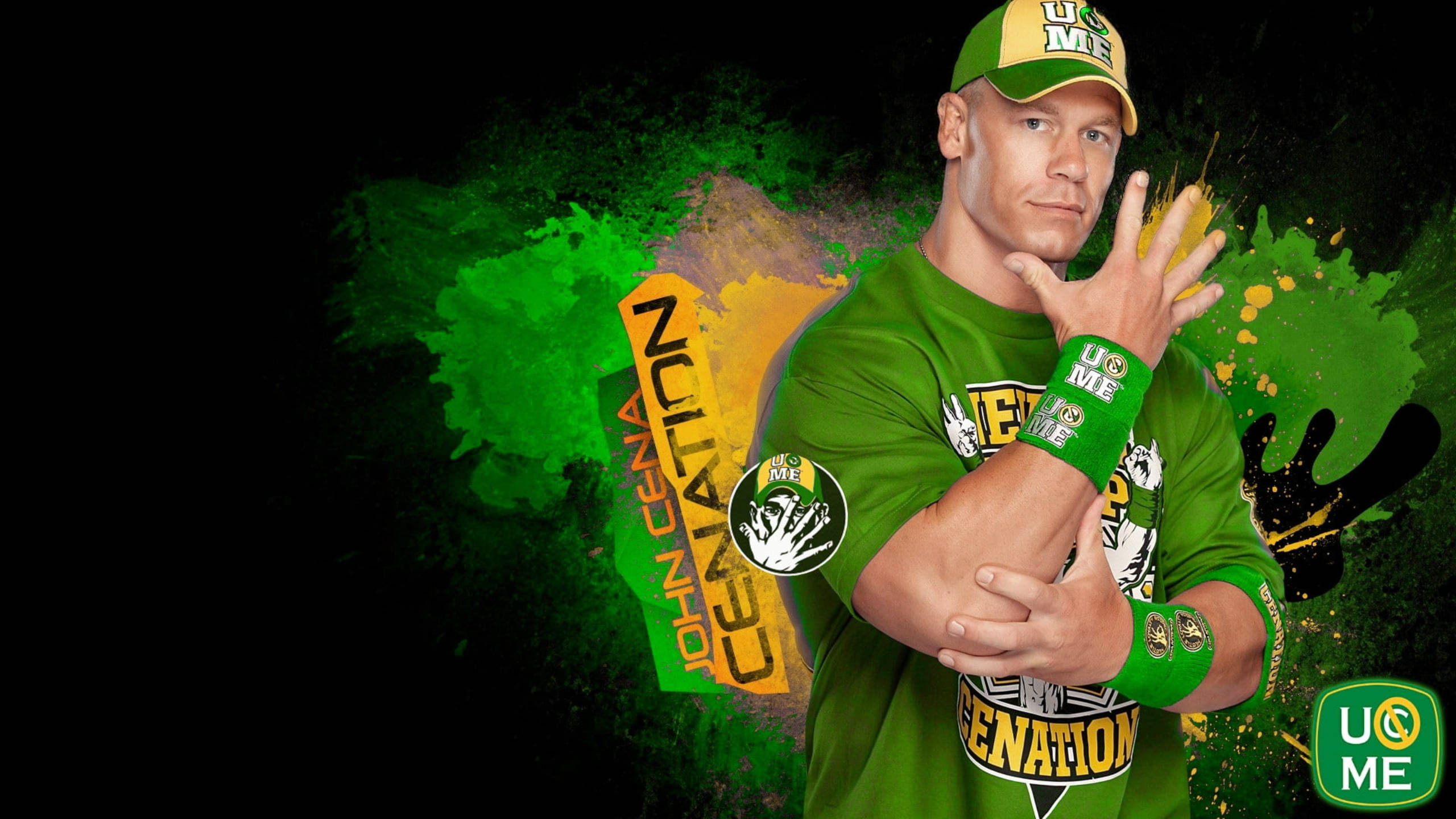 Download John Cena In Green T Shirt Wallpaper