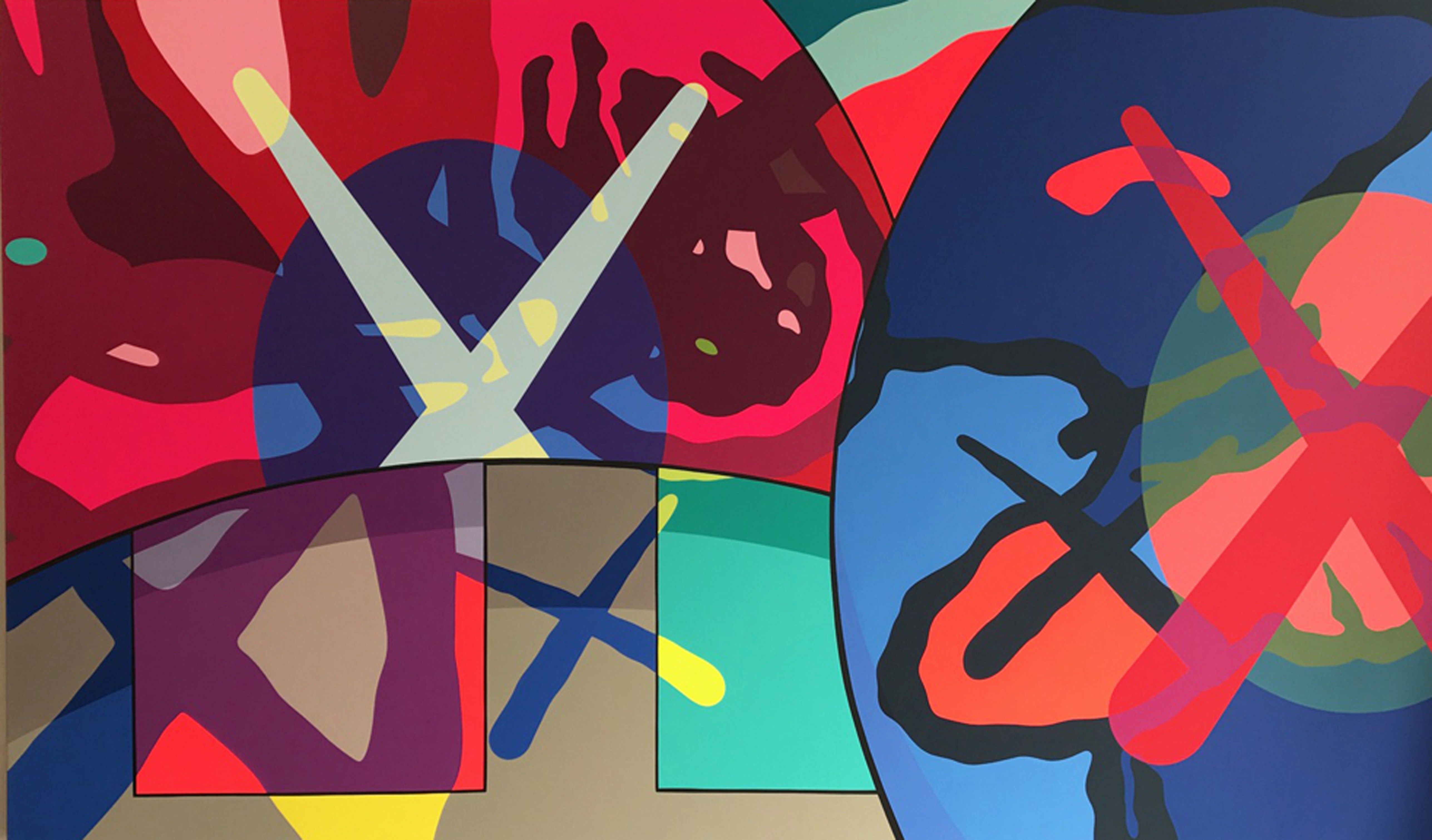 KAWS. Untitled. Art Basel. Kaws painting, Skateboard deck art, Modern art abstract