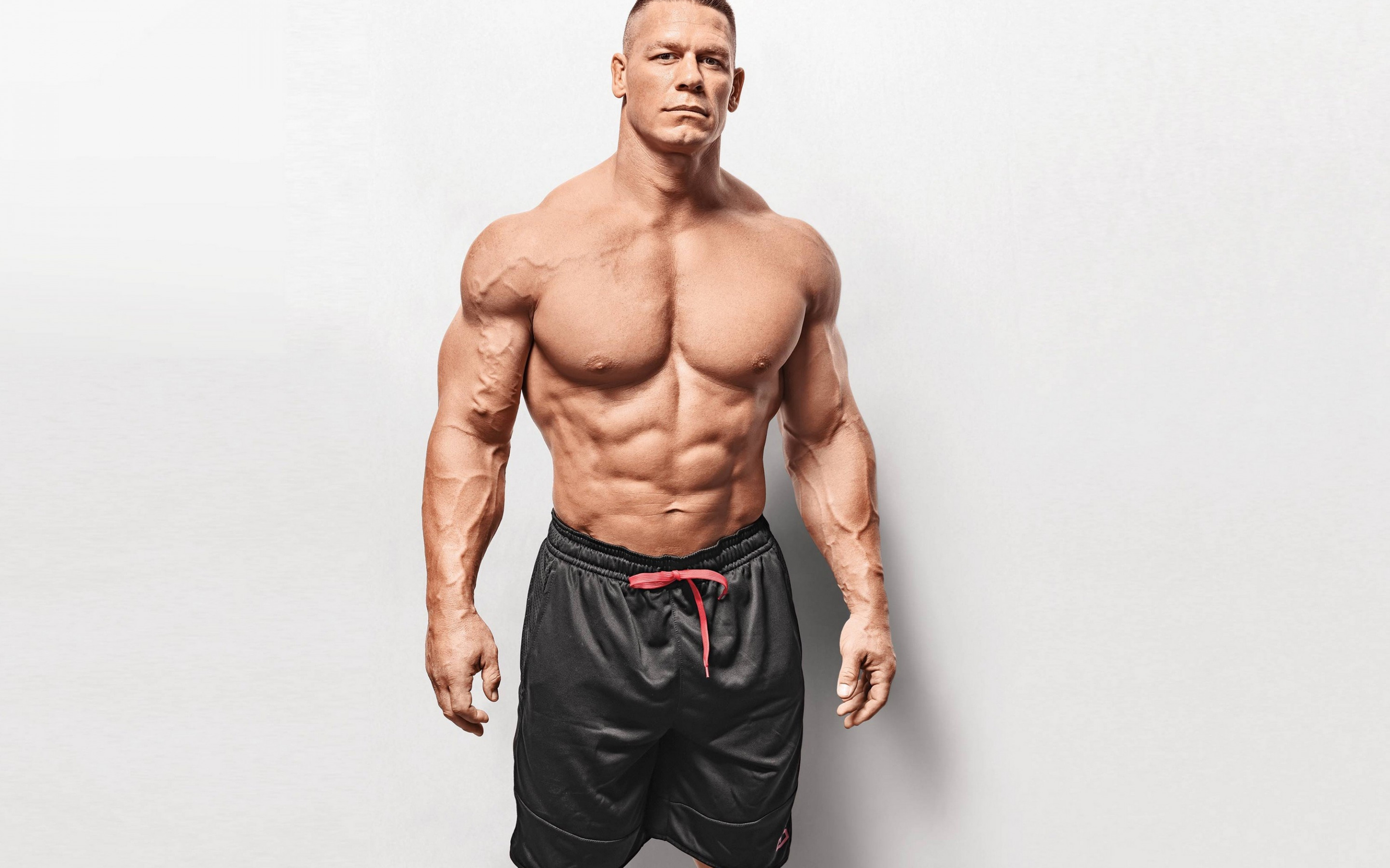 Download wallpaper John Cena, WWE, American Wrestler, Portrait, Photohoot, John Felix Anthony Cena, Bodybuilding for desktop with resolution 2880x1800. High Quality HD picture wallpaper