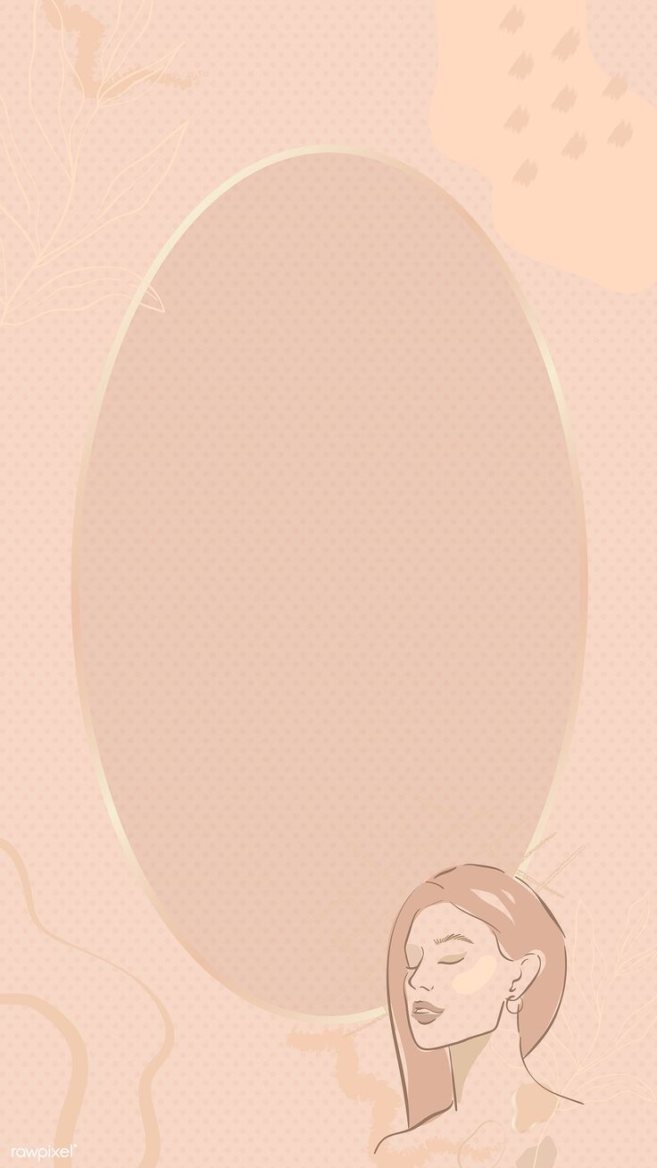 Beige feminine line art frame vector. free image / Techi. Line art, Illustration art girl, Background design vector