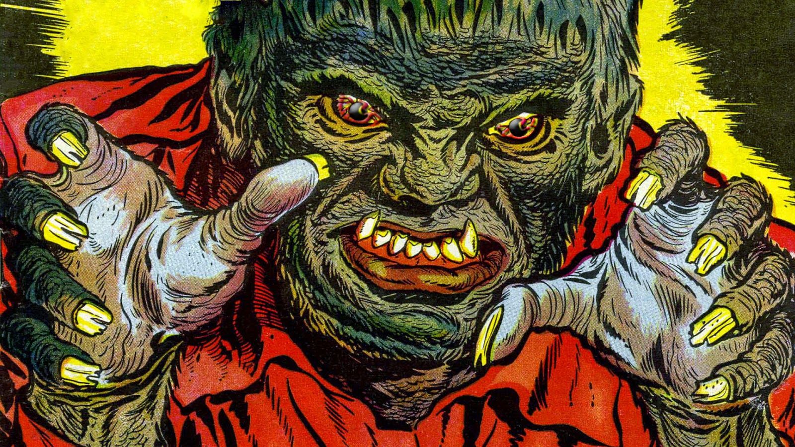 Vintage Horror Comic Wallpaper