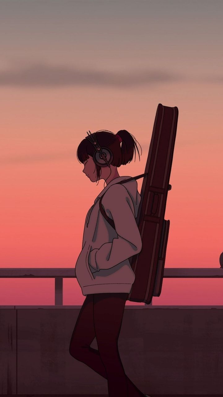 steal the look: 90's anime girls ♡. Anime scenery, Sunset art, Anime scenery wallpaper