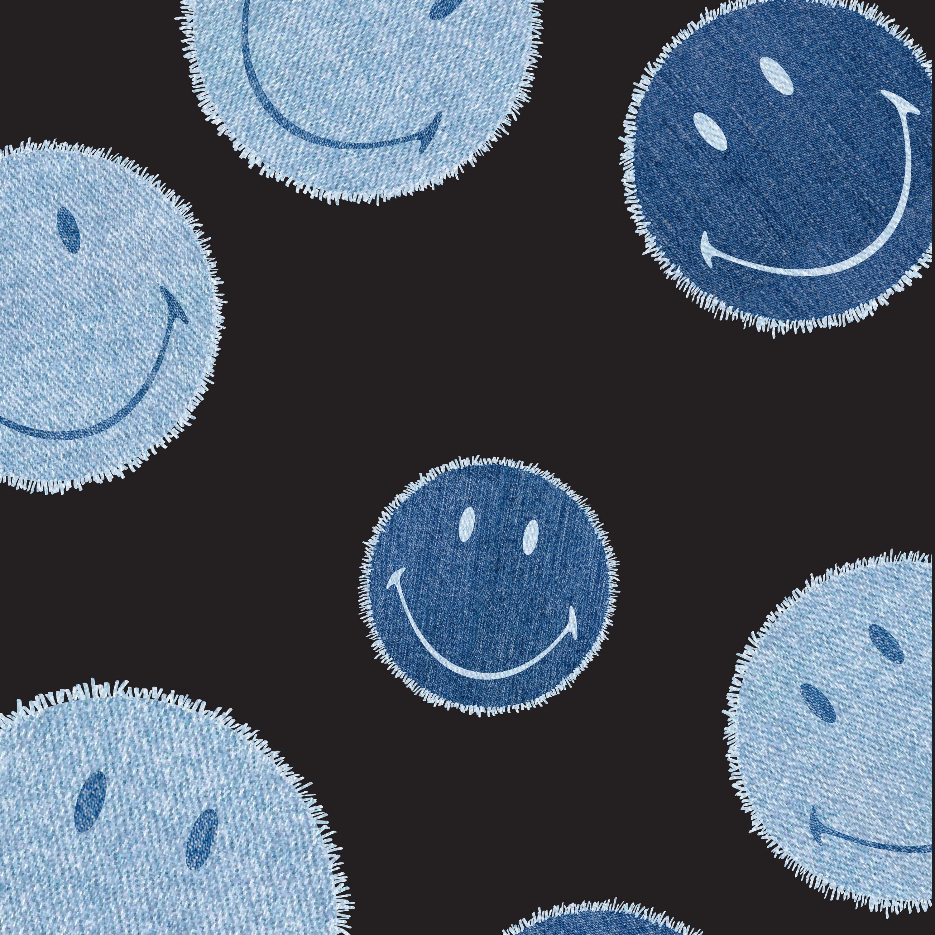 Original Smiley Art. Blue smiley face wallpaper aesthetic, Tshirt printing design, Indie drawings