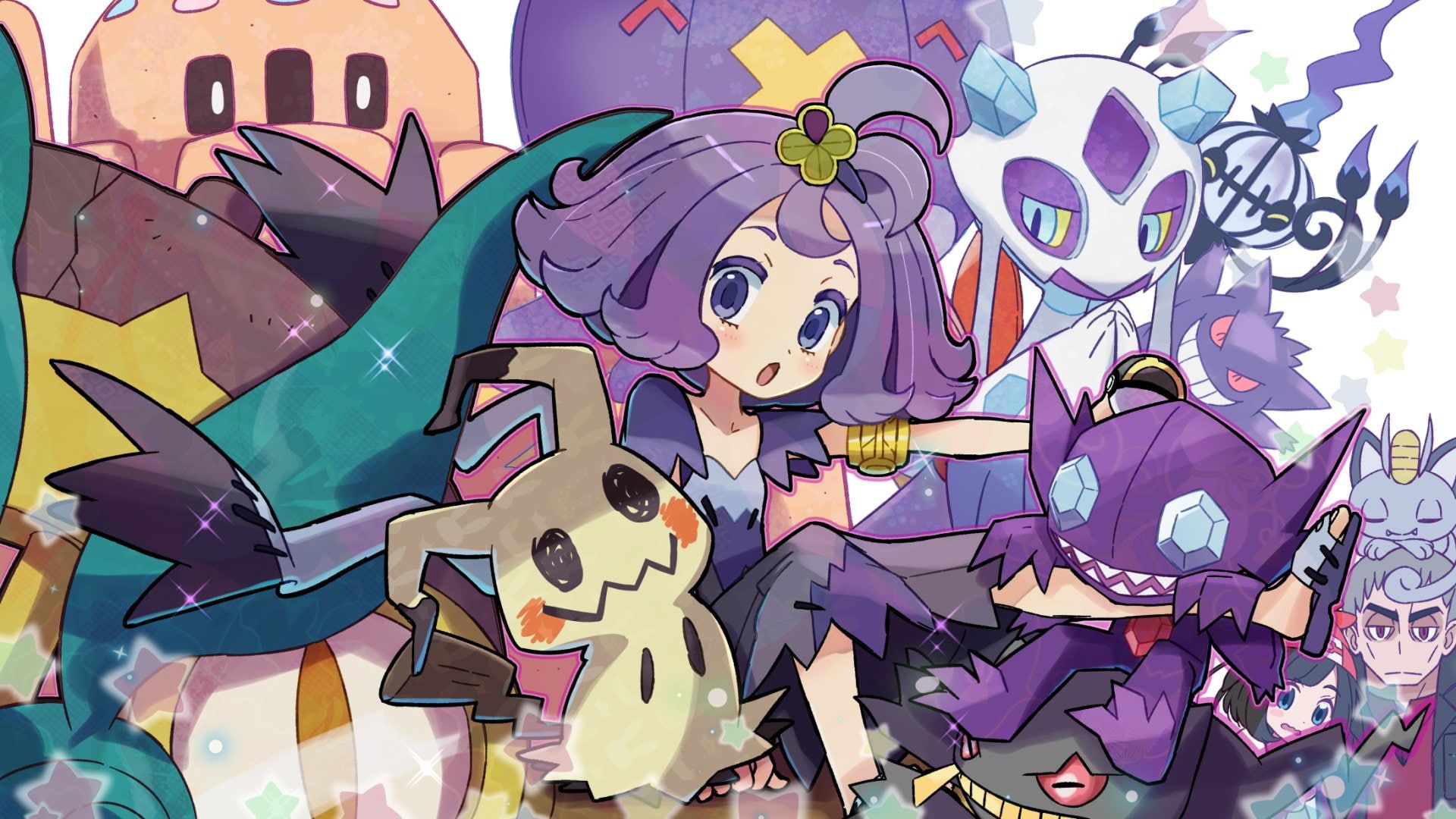 HD wallpaper: Pokémon, Pokémon: Sun and Moon, Acerola (Pokémon), Banette (Pokémon). ポケモンムーン, ポケモンサン, イラスト