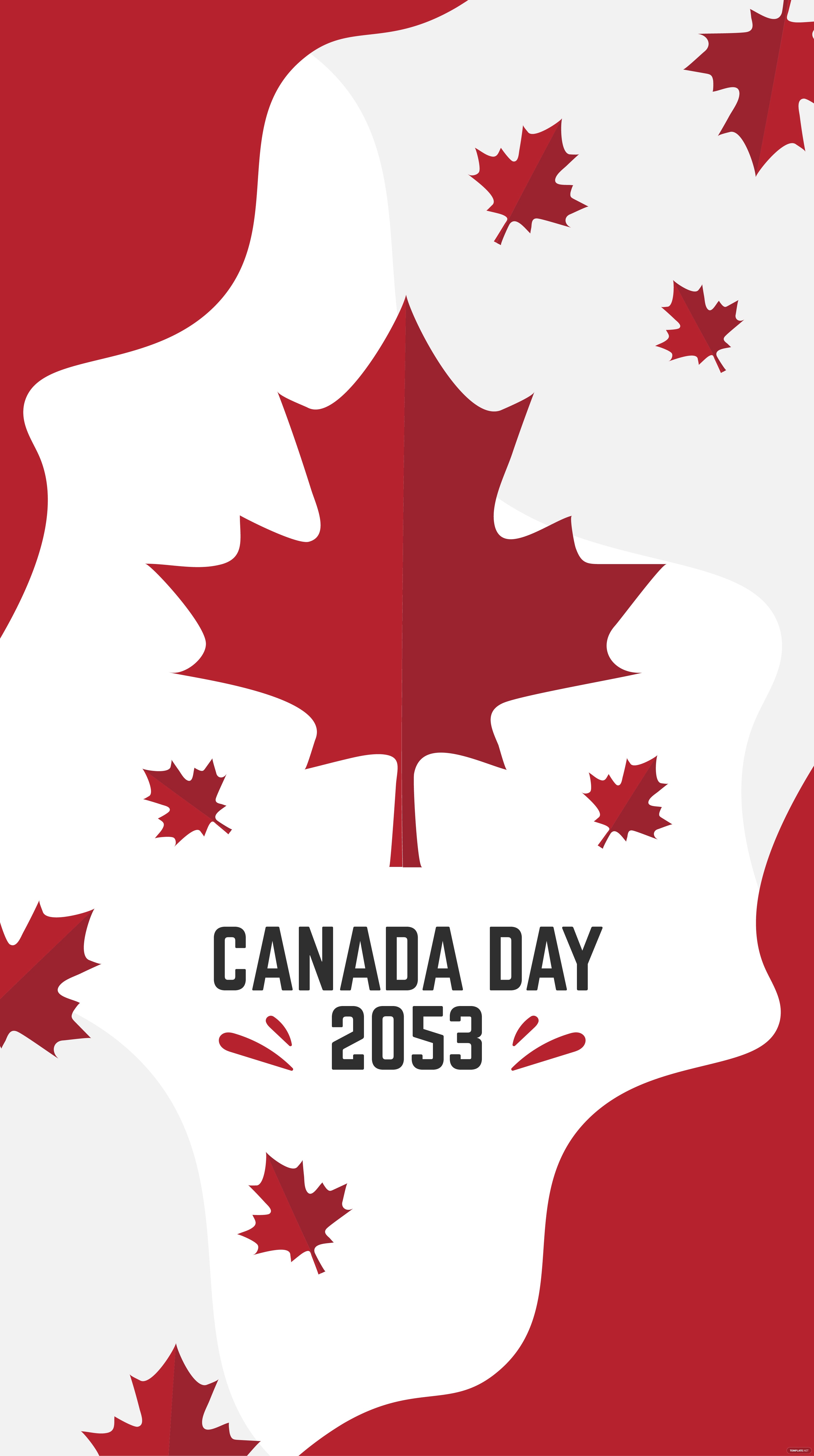Free Canada Day iPhone Wallpaper, Illustrator, JPG, PNG, SVG