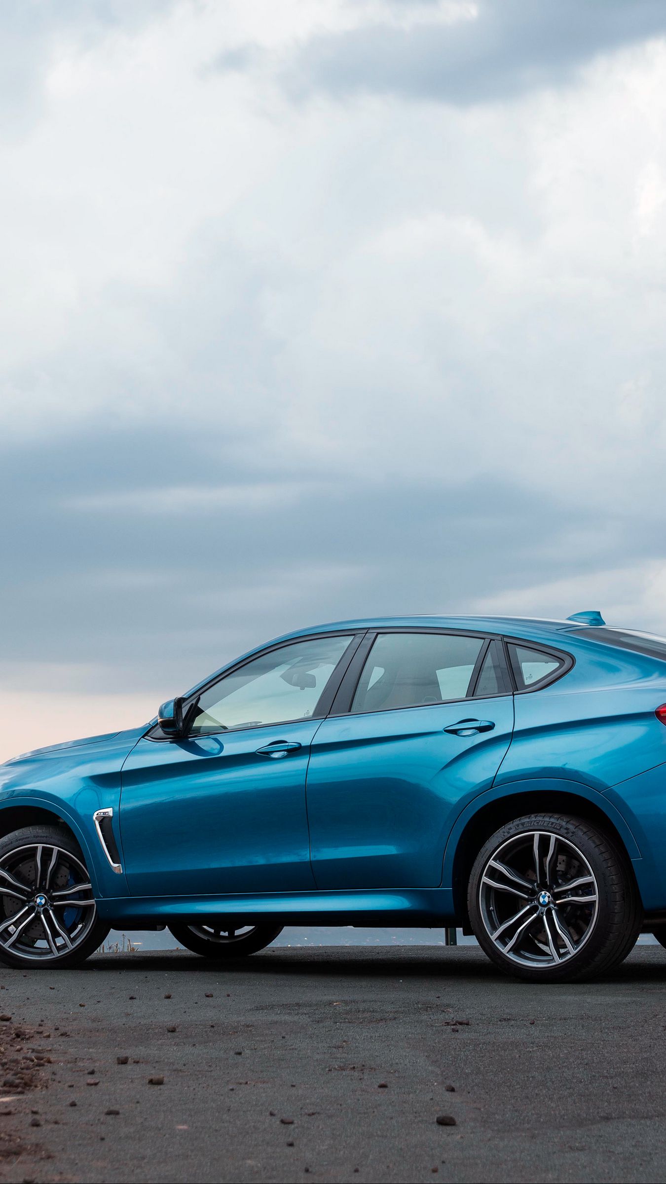 Download Wallpaper 1350x2400 Bmw, X6, Za Spec, F16, Blue, Side View Iphone 8+/7+/6s+/for Parallax HD Background