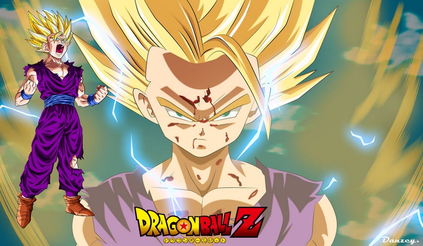 HD wallpaper: Dragon Ball Z, Son Gohan, Super Saiyan 2, art and craft, night. Dragon ball, Dragon ball super manga, Dragon ball z