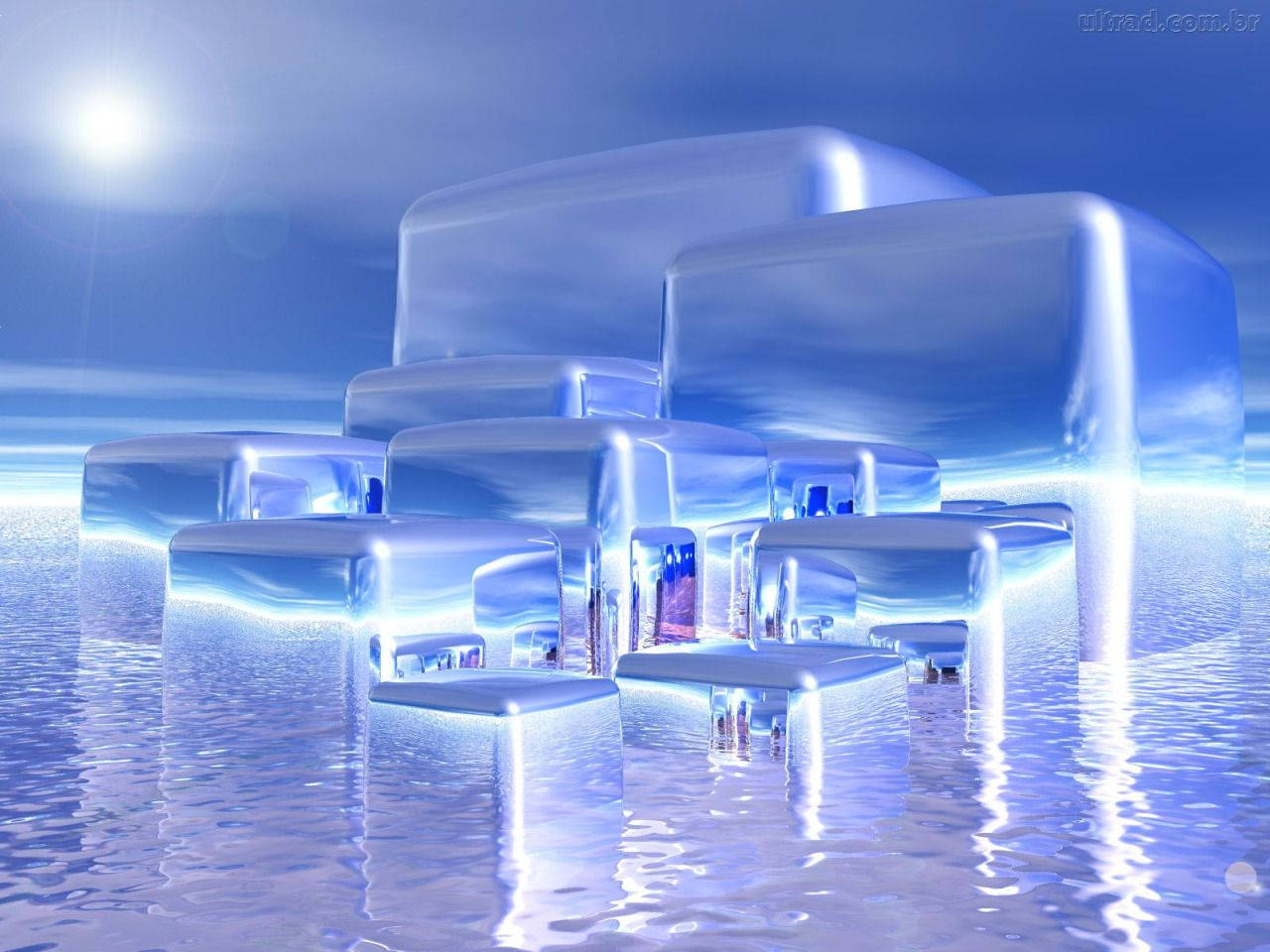 Download Y2k Aesthetic Ice Cubes Wallpaper
