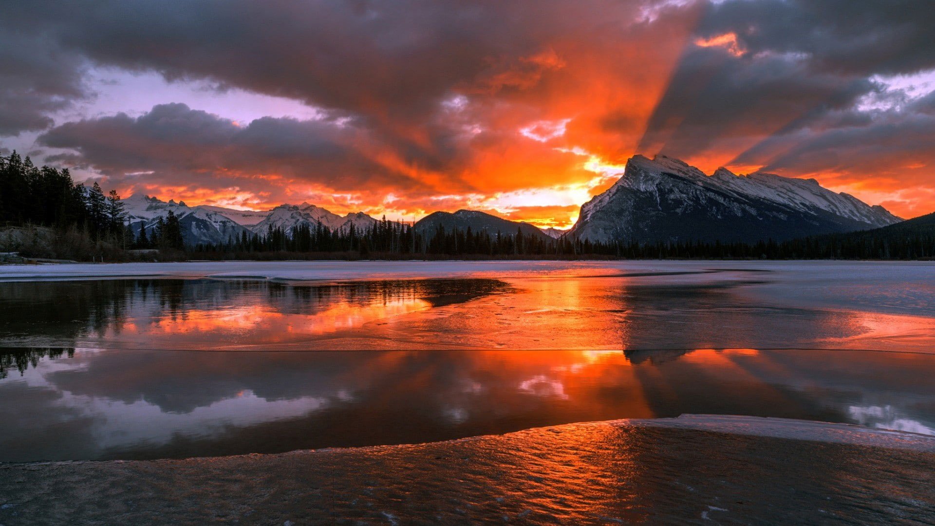 Body Of Water, Nature, Landscape, Mountains, Canada, Alberta • Wallpaper For You