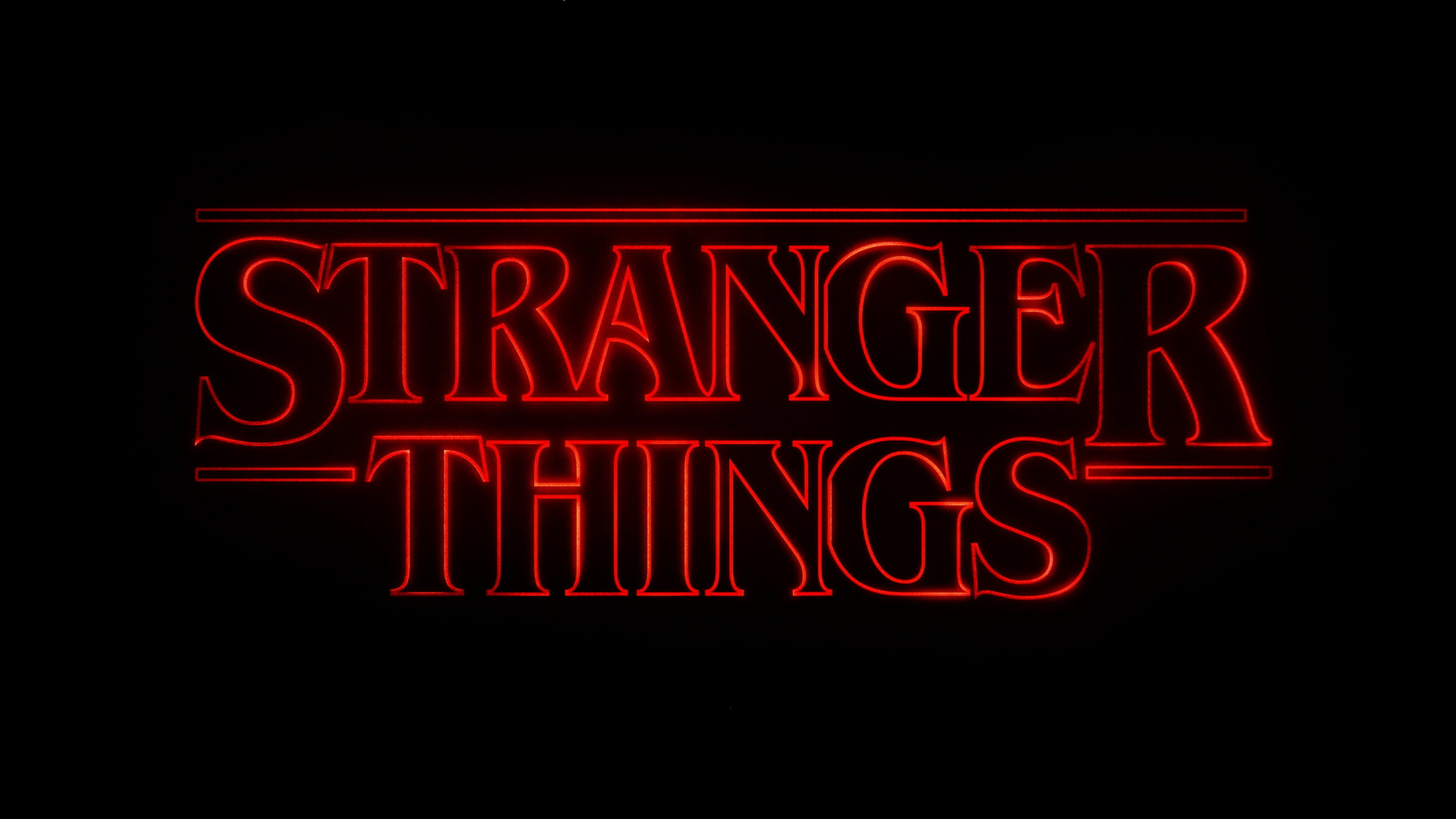 Wallpaper Stranger Things, Logo, Netflix, Minimal • Wallpaper For You