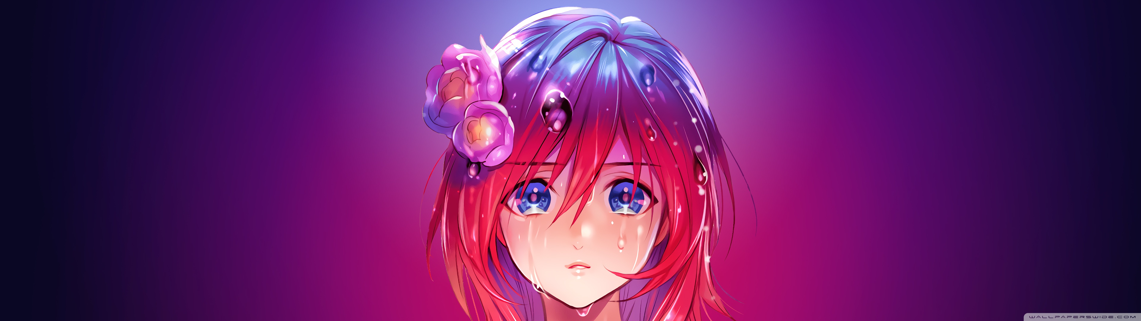 Sad Anime Girl Ultra HD Desktop Background Wallpaper for: Widescreen & UltraWide Desktop & Laptop, Multi Display, Dual & Triple Monitor, Tablet