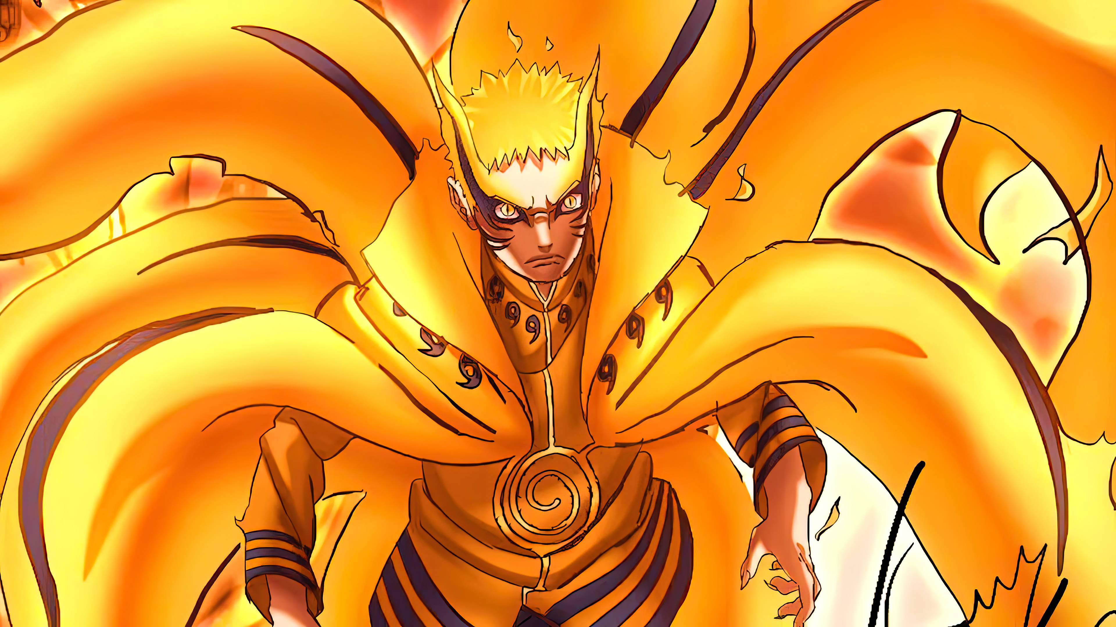 Download Baryon Mode Form Of Naruto Wallpaper