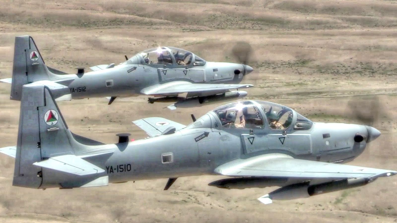 A 29 Super Tucano Attack Aircraft In Action