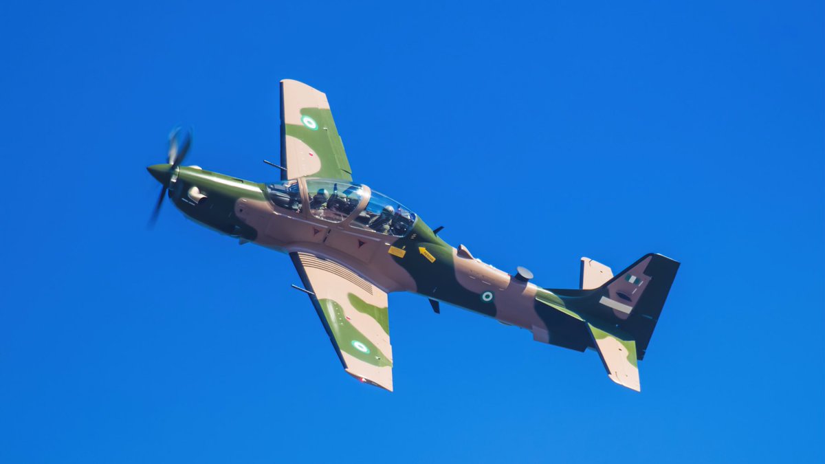 A 29 Super Tucano Photo Of One Of 12 A 29 Super Tucano Light Attack, Combat Reconnaissance Aircraft For Nigerian Air Force Painted In Jungle Paint Scheme #CombatProven