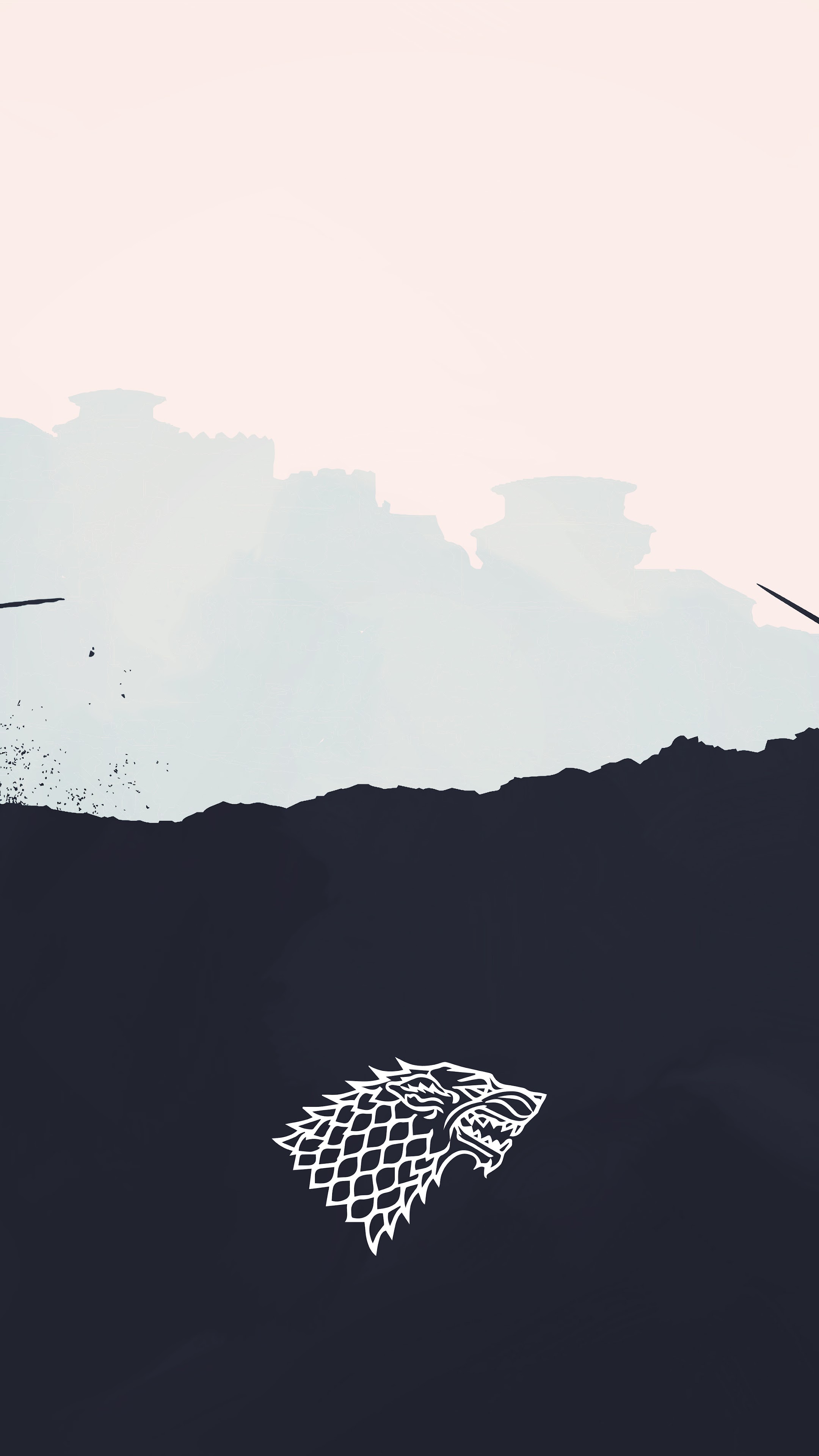 Game of Thrones Stark Logo Minimalist 8K Wallpaper