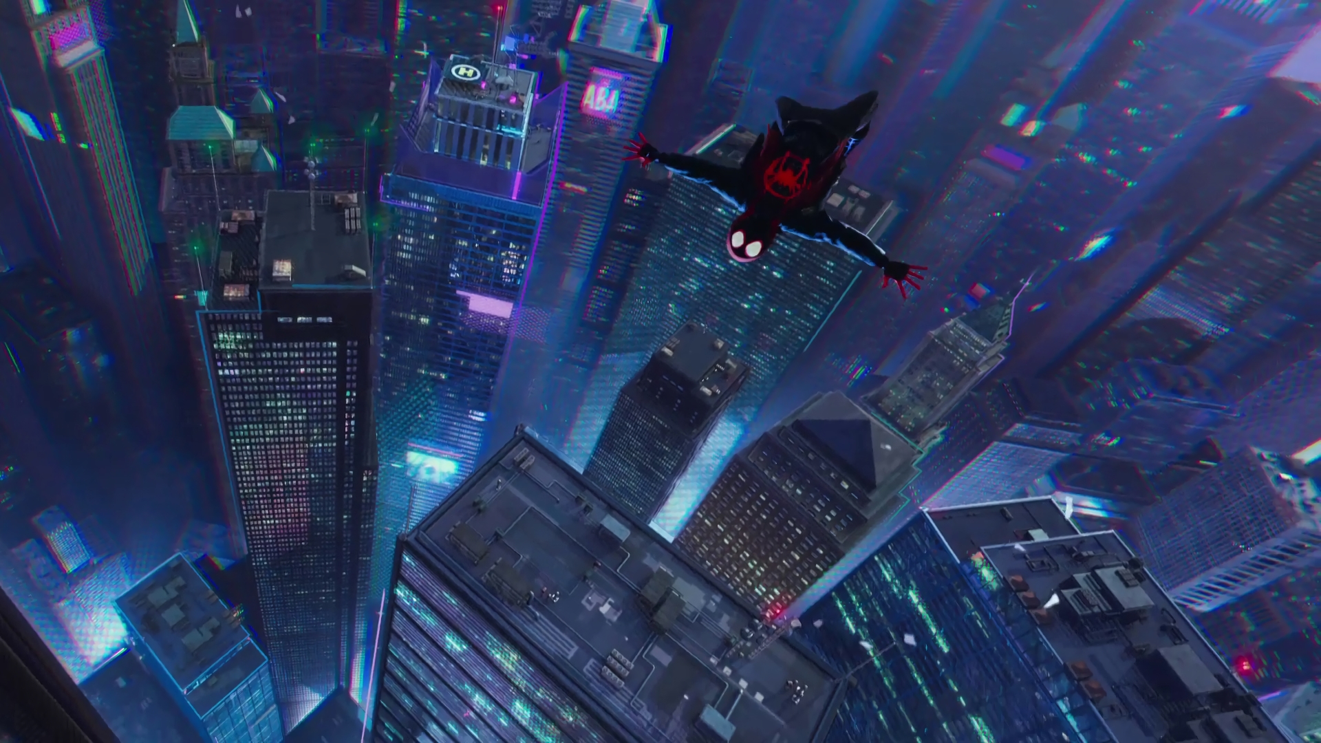 Miles Morales free falling