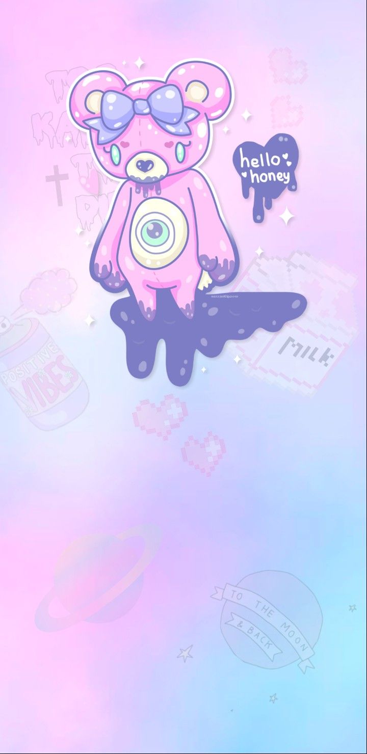 Kawaii Pastel Wallpaper. Kawaii wallpaper, Goth wallpaper, iPhone wallpaper
