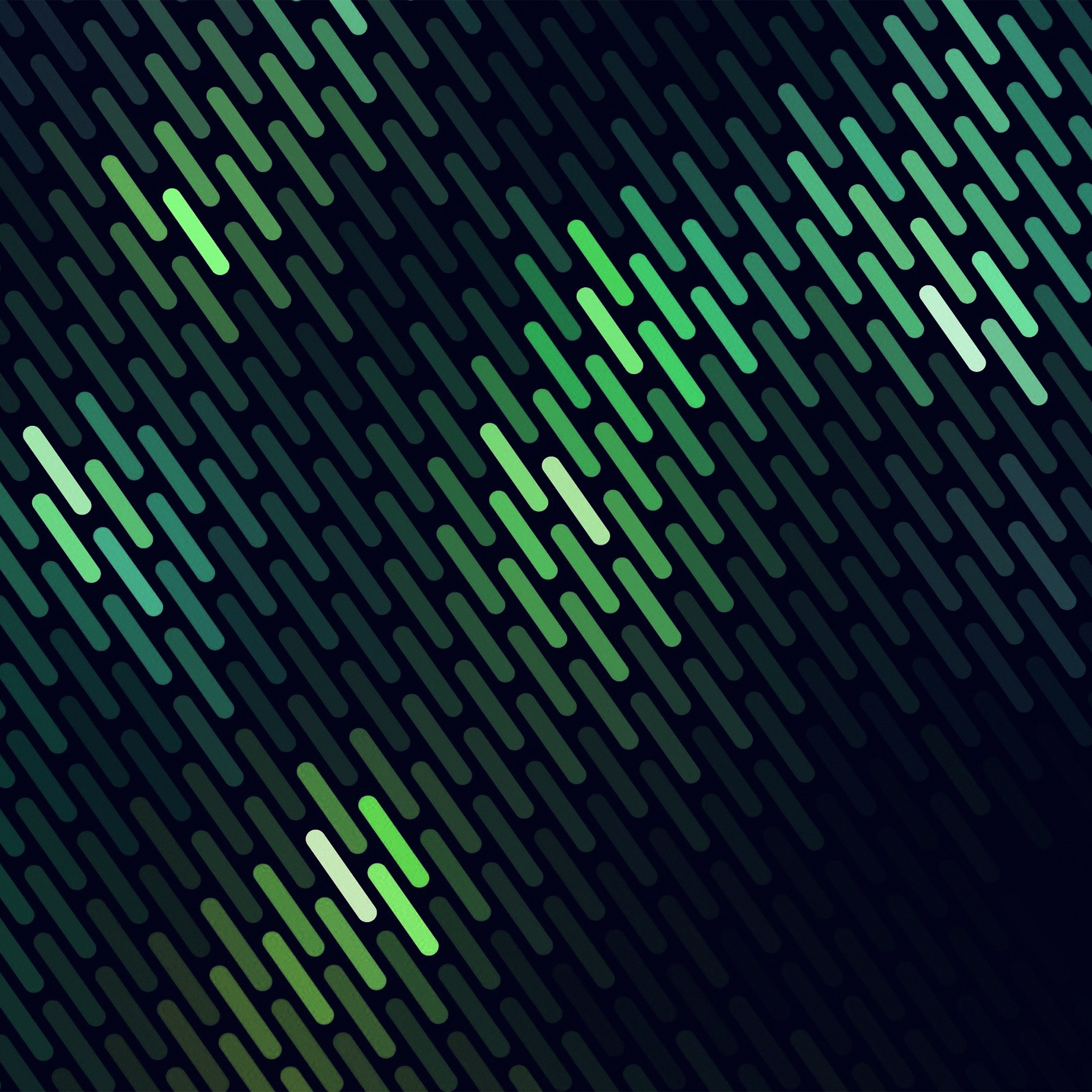 Abstract Green Dots Lines Pattern Wallpaper