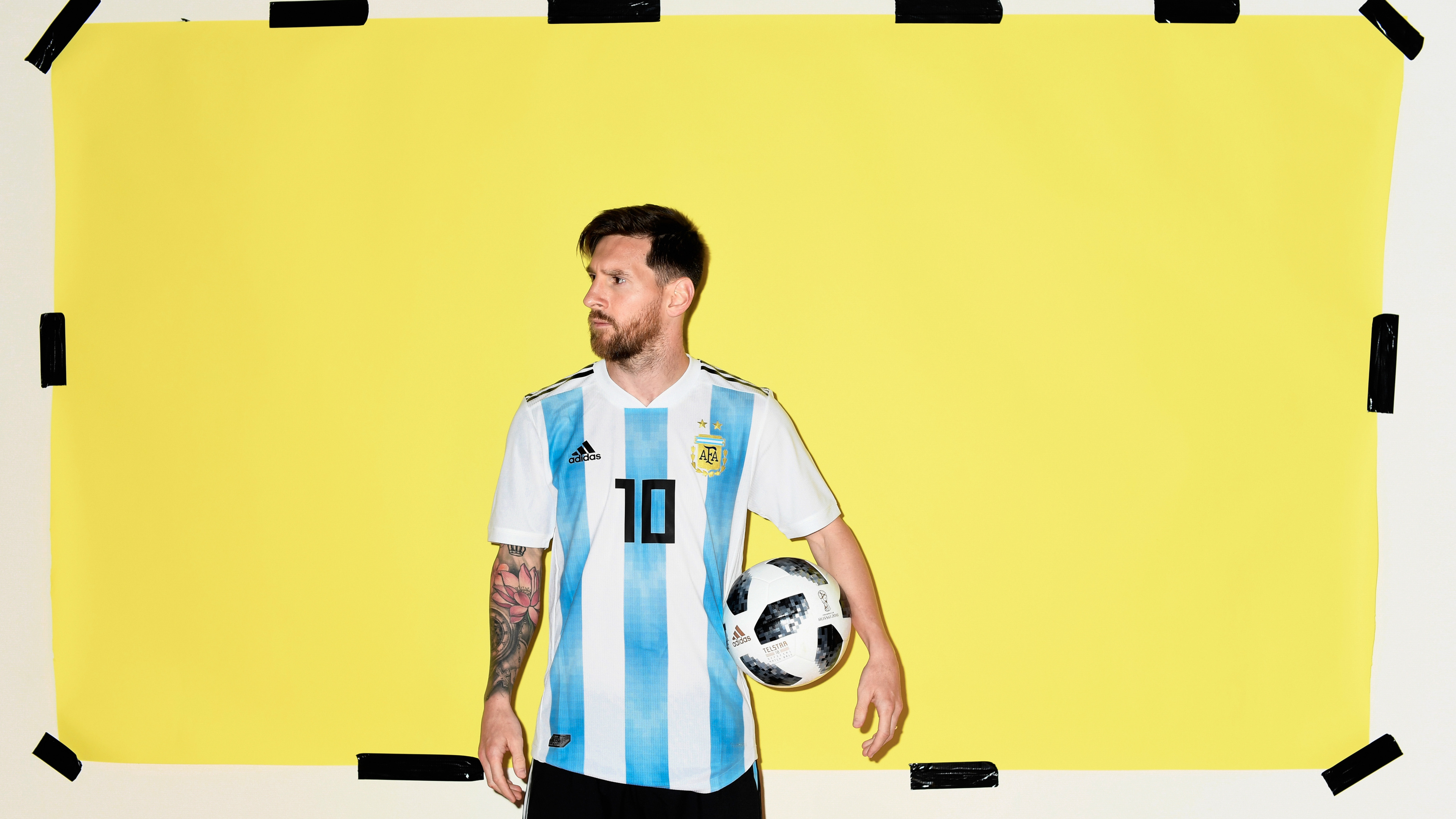 Wallpaper 4k Lionel Messi Argentina Portrait 2018 Wallpaper