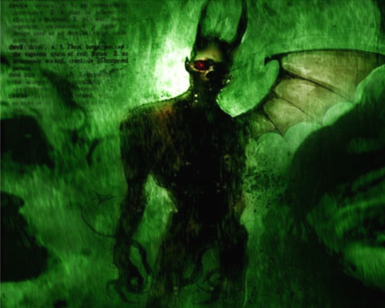 Green Demon Wallpaper Free Green Demon Background