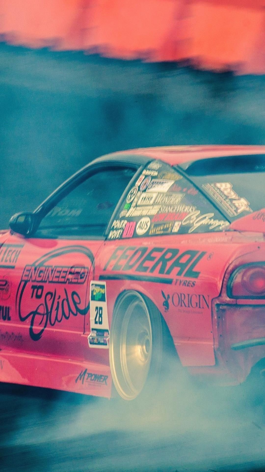 Drift Car iPhone Wallpaper