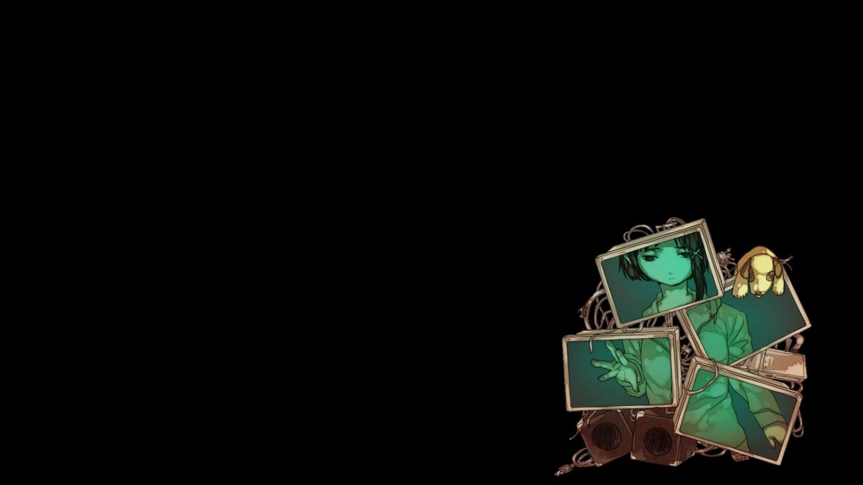 Serial Experiments Lain Iwakura Lain stuffed animals anime anime girls wallpaperx1080