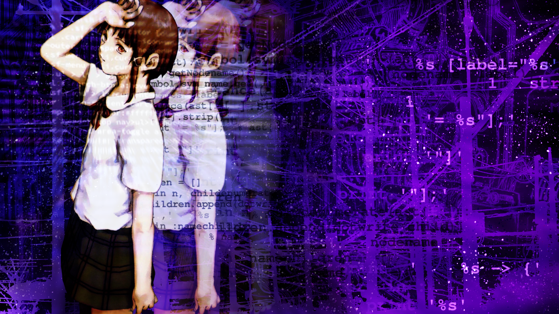 Lain 18. Лэйн Ивакура. Serial Experiments Lain. Эксперименты Лэйн Wallpaper. Эксперименты Лэйн 1920 1080.