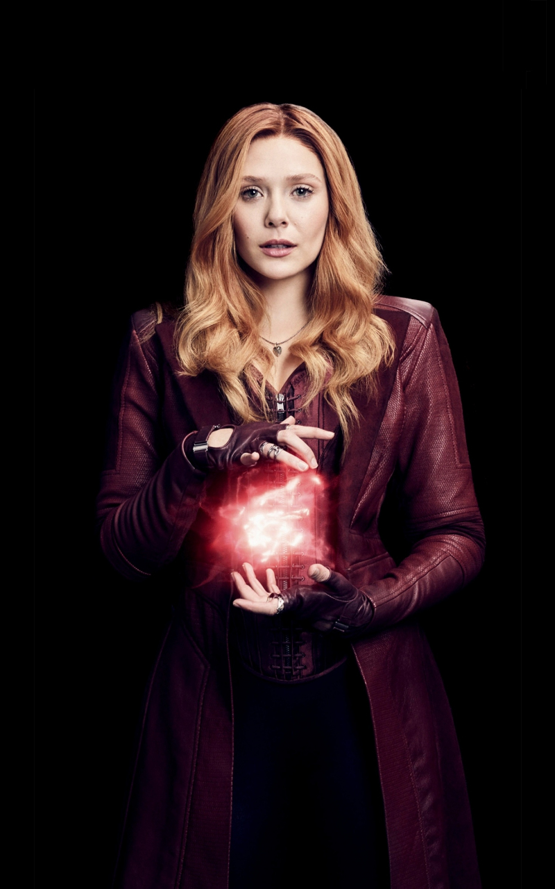 Download Wanda Maximoff, Scarlet Witch, Elizabeth Olsen, Avengers: Infinity War 800x1280 Wallpaper, Samsung Galaxy Note Gt N7000, Meizu Mx 2, 800x1280 HD Image, Background