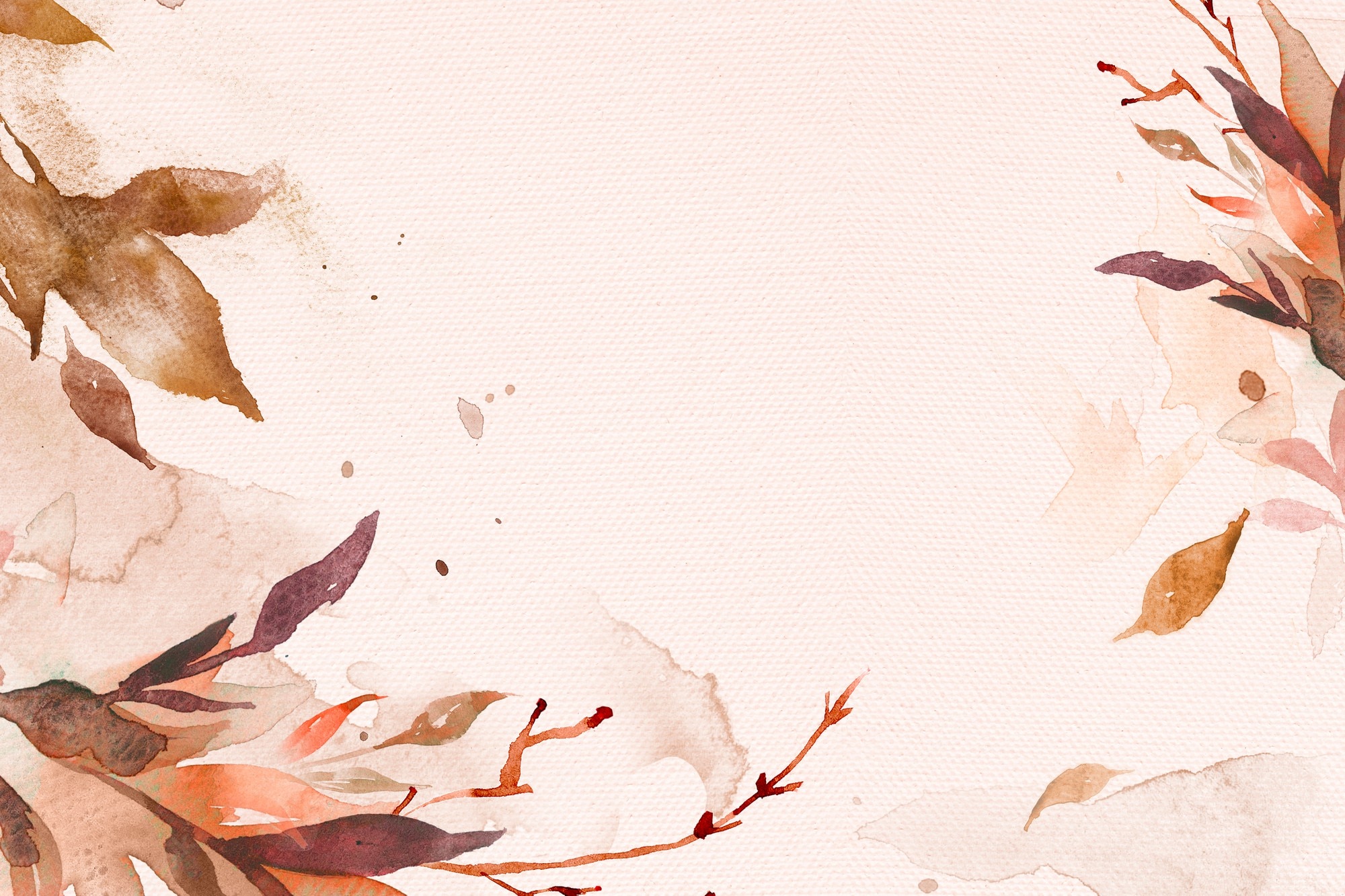 Autumn watercolor Image. Free Vectors, & PSD