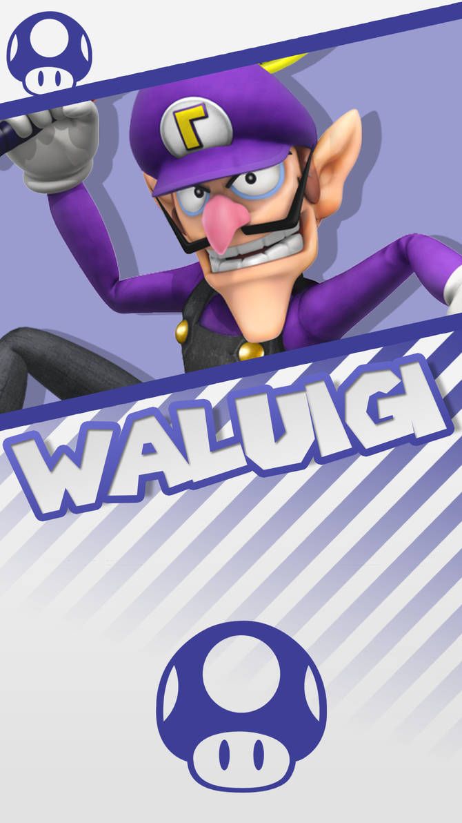 Waluigi Super Mario Phone Wallpaper by MrThatKidAlex24. Nintendo mario bros, Super mario, Mario