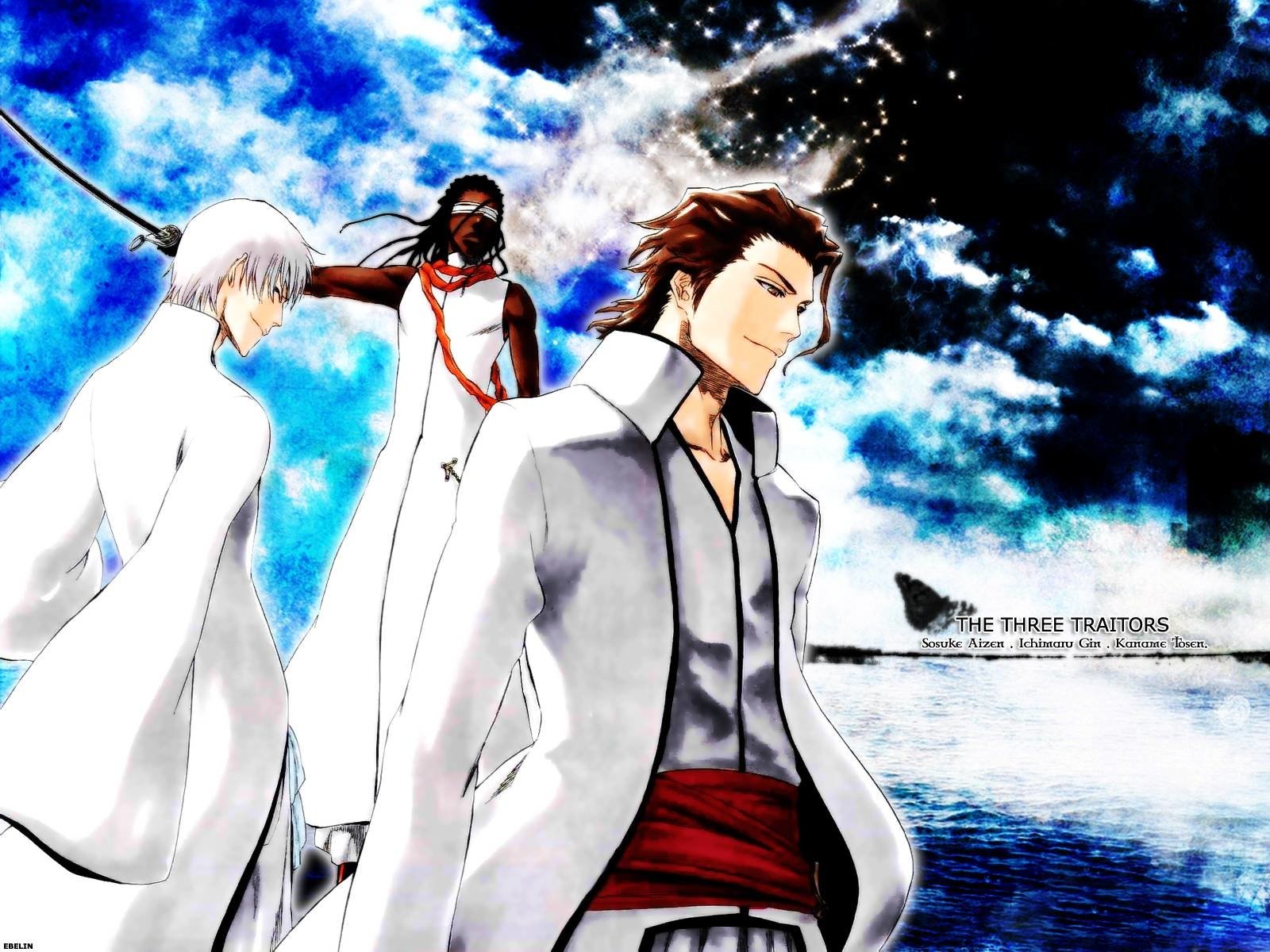 Bleach HD Wallpaper: Gin Ichimaru, Kaname Tosen, Sōsuke Aizen