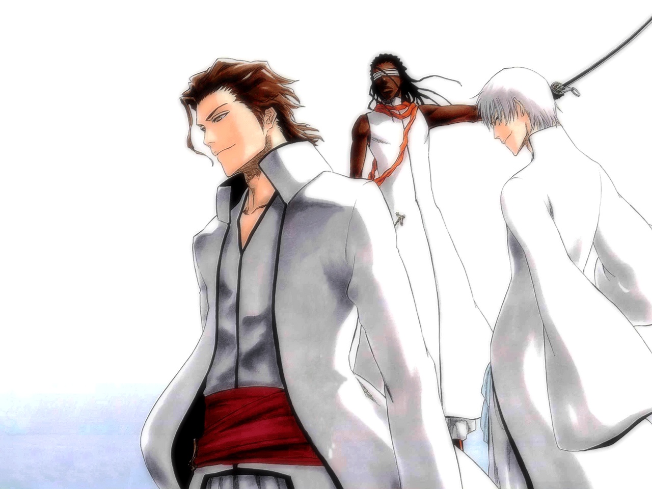 aizen sousuke all male bleach ichimaru gin male tousen kaname. konachan.net.com Anime Wallpaper