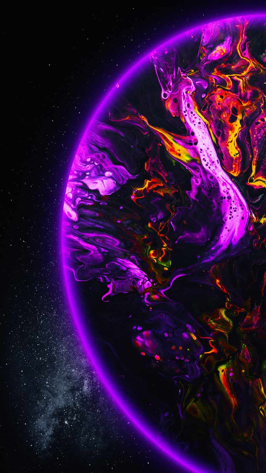 Purple Glow Planet IPhone Wallpaper Wallpaper, iPhone Wallpaper