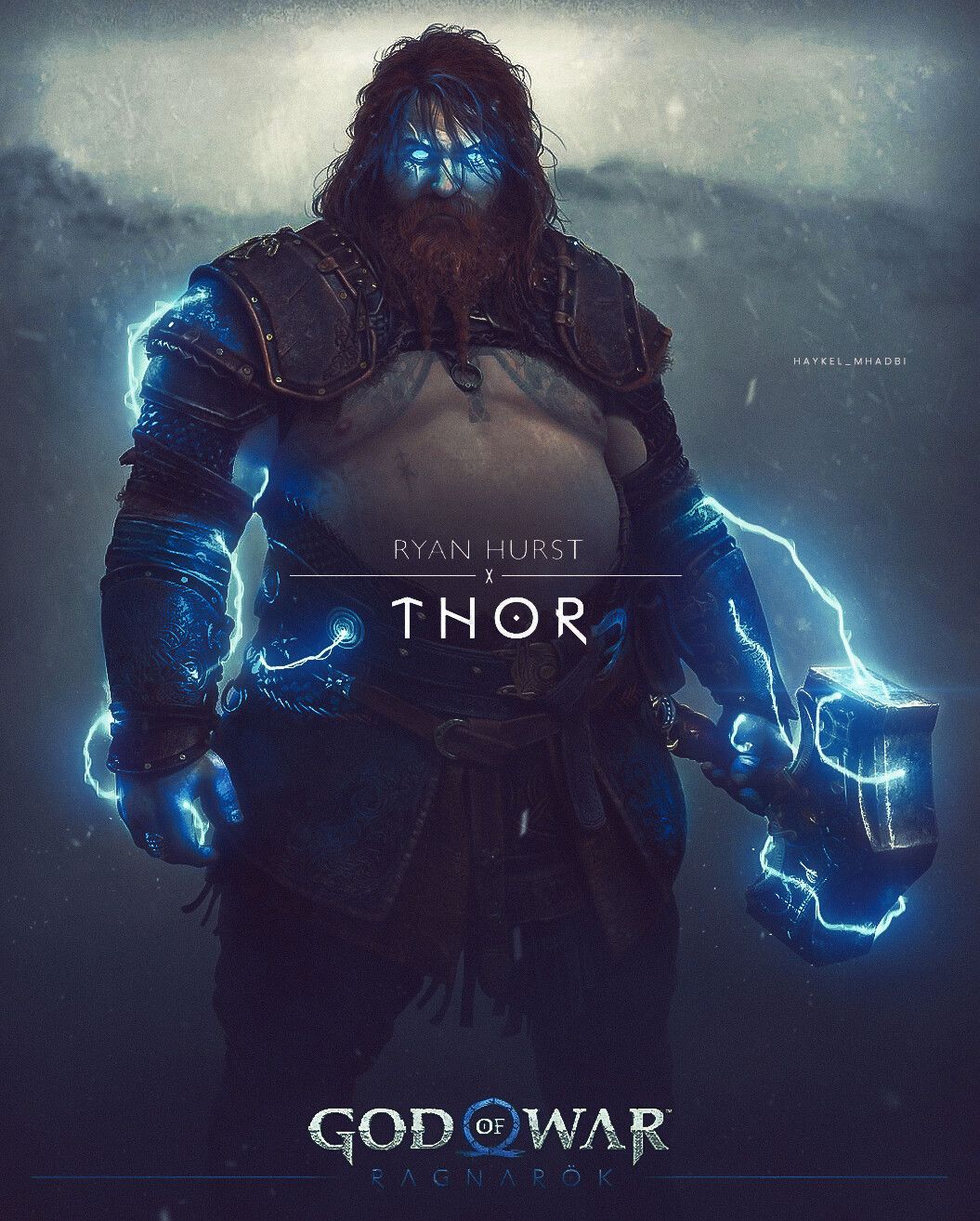 THOR: GOD OF WAR RAGNAROK by haykel mhadbi. God of war, Odin god, Thor