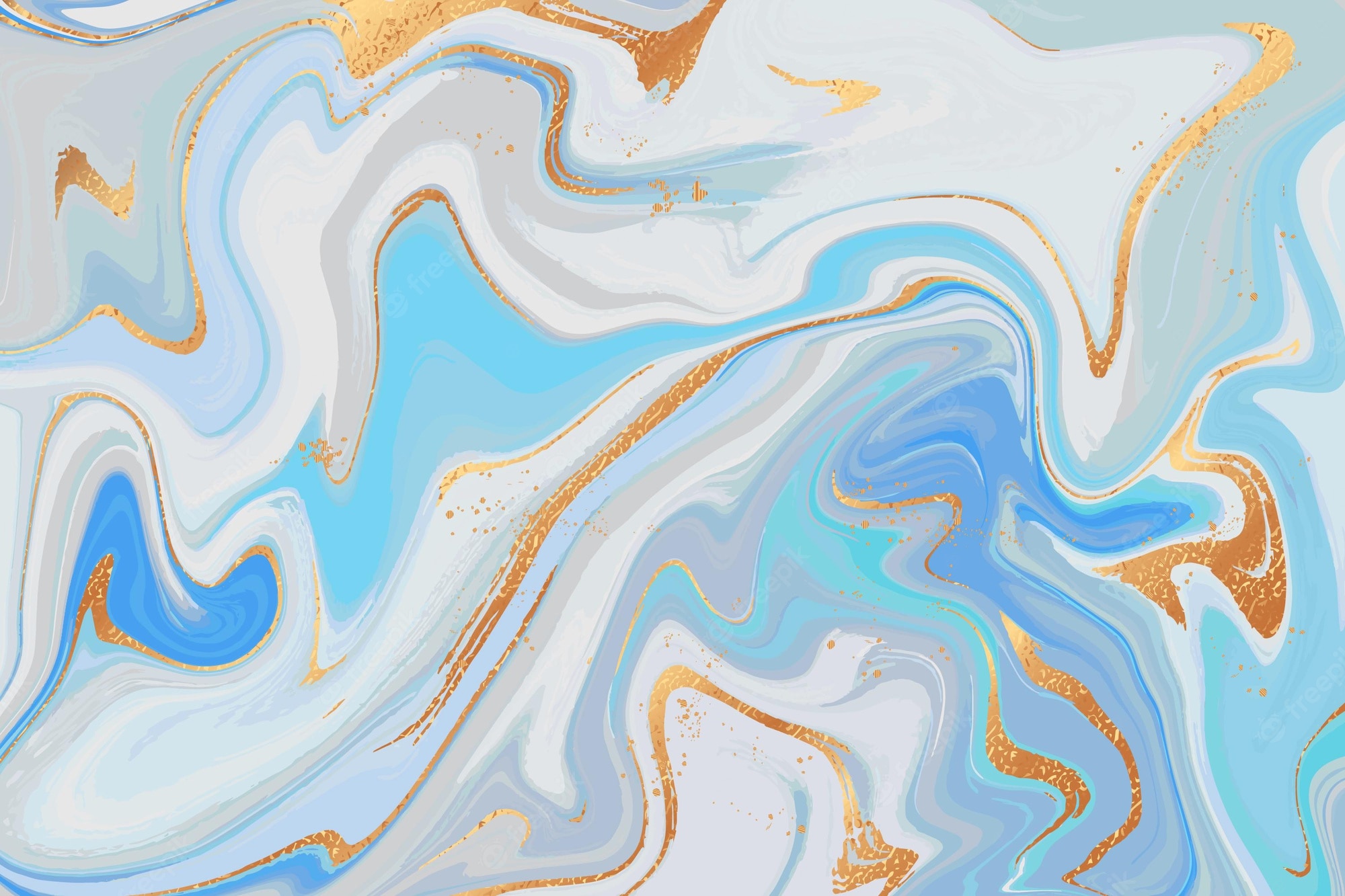 Premium Vector. Liquid marble wallpaper with golden gloss texture