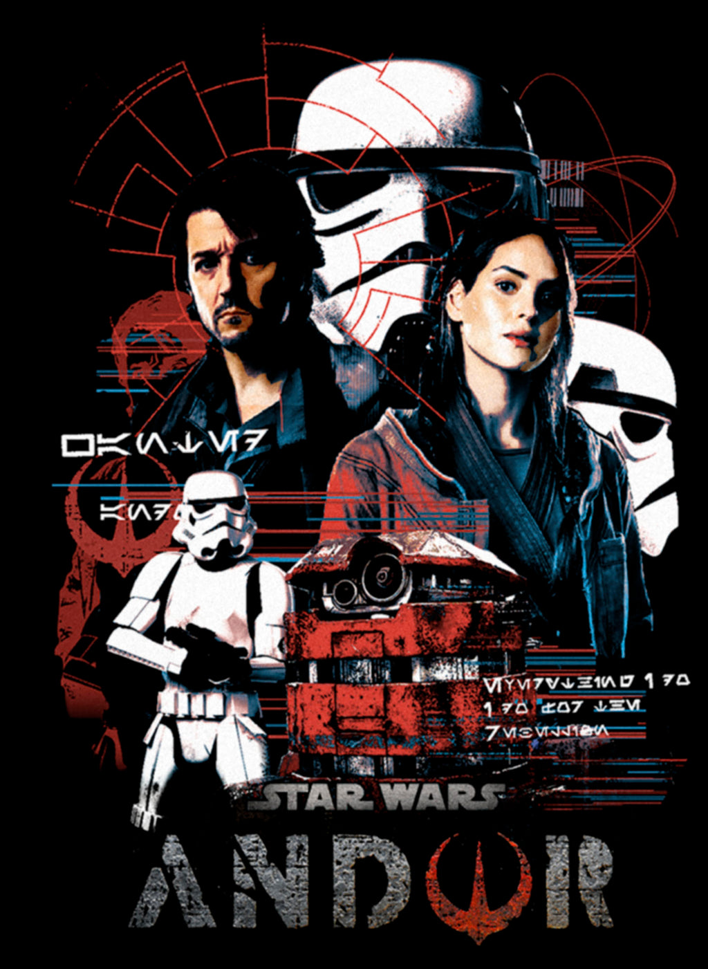 Junior's Star Wars: Andor Rebels Vs Stormtroopers T Shirt