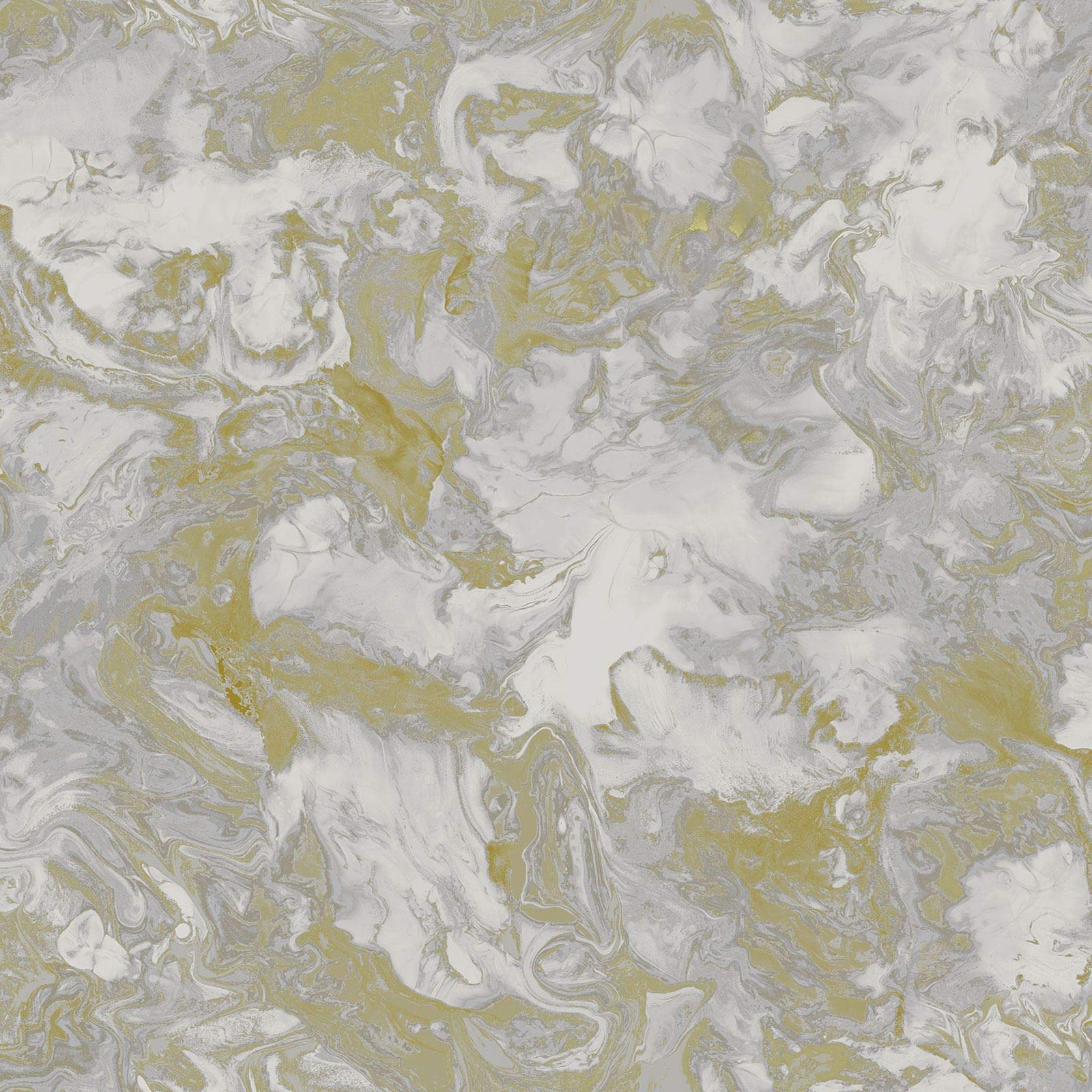 Liquid Marble Wallpaper Gold Grey Debona 6364