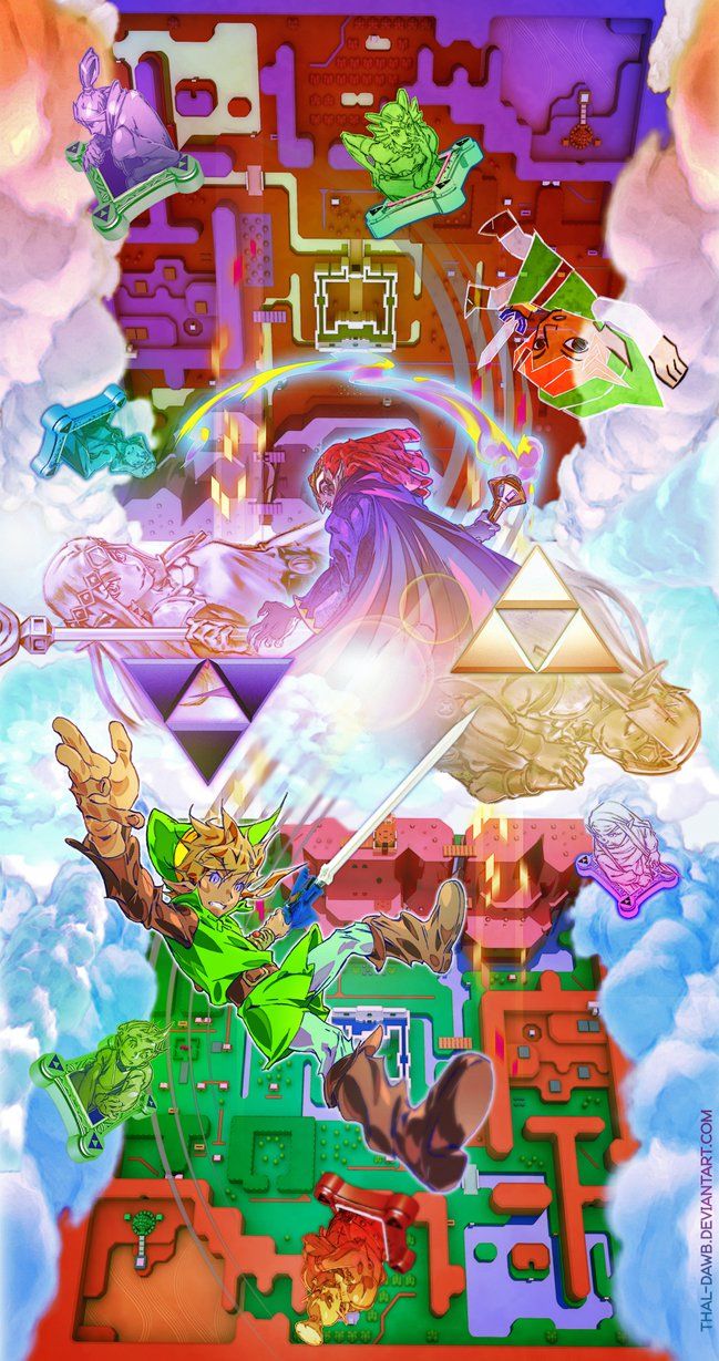 Legend of Zelda: Link Between Worlds by Larry D Warren Jr. Legend of zelda, Legend, Zelda art