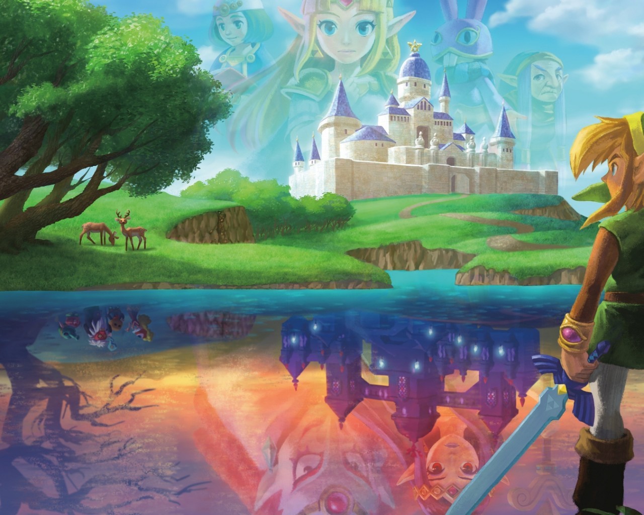 The Legend Of Zelda A Link Between Worlds Poster
